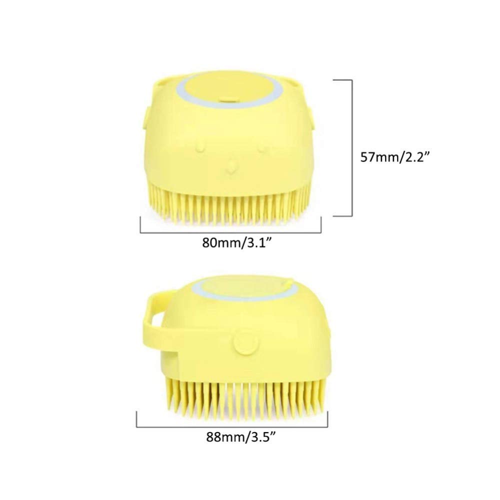 Premium Silicone Body Brush & Shower Scrubber with Built-in Gel Dispenser - Exfoliating Massage Brush for Scalp, Skin & Hair Care - Soft Bath Massager & Loofah Brush for Spa, Shower & Relaxation at Home