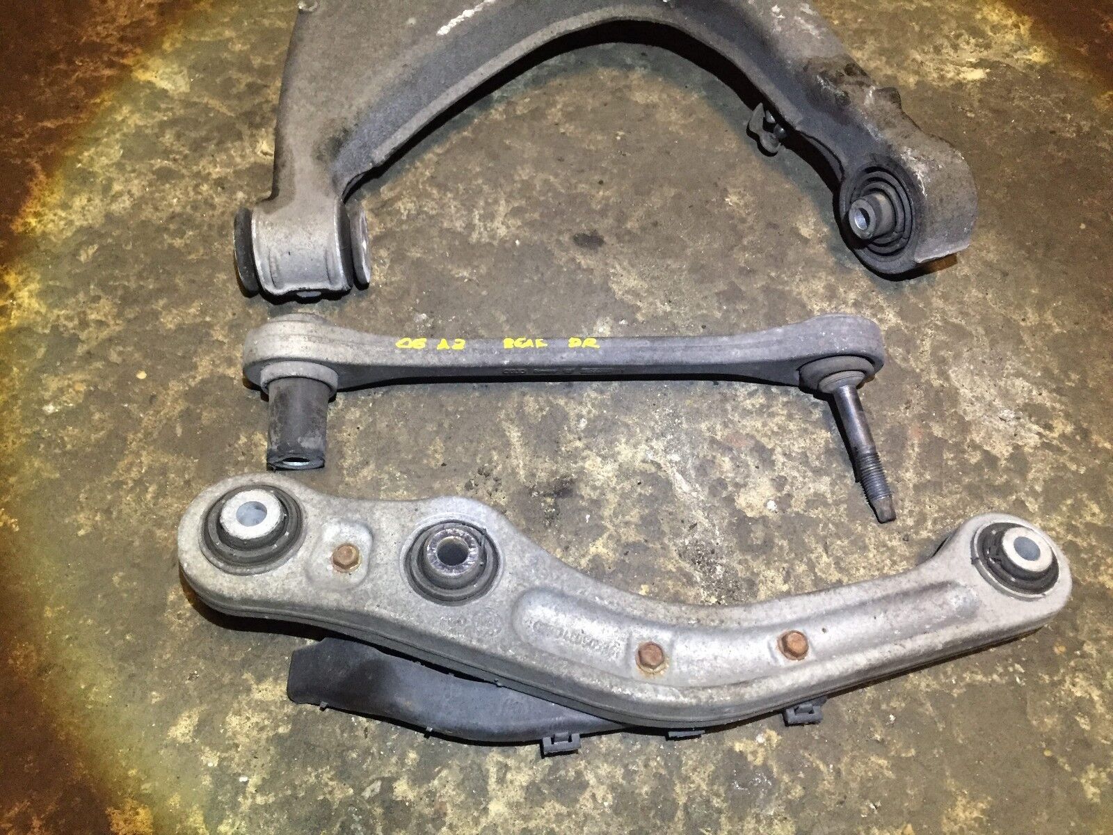 2004-2008 Audi A8 S8 Rear Left Driver Side Lower Control Arm - OEM Replacement - 3-Piece Set - Perfect for Suspension Repair & Performance Upgrade
