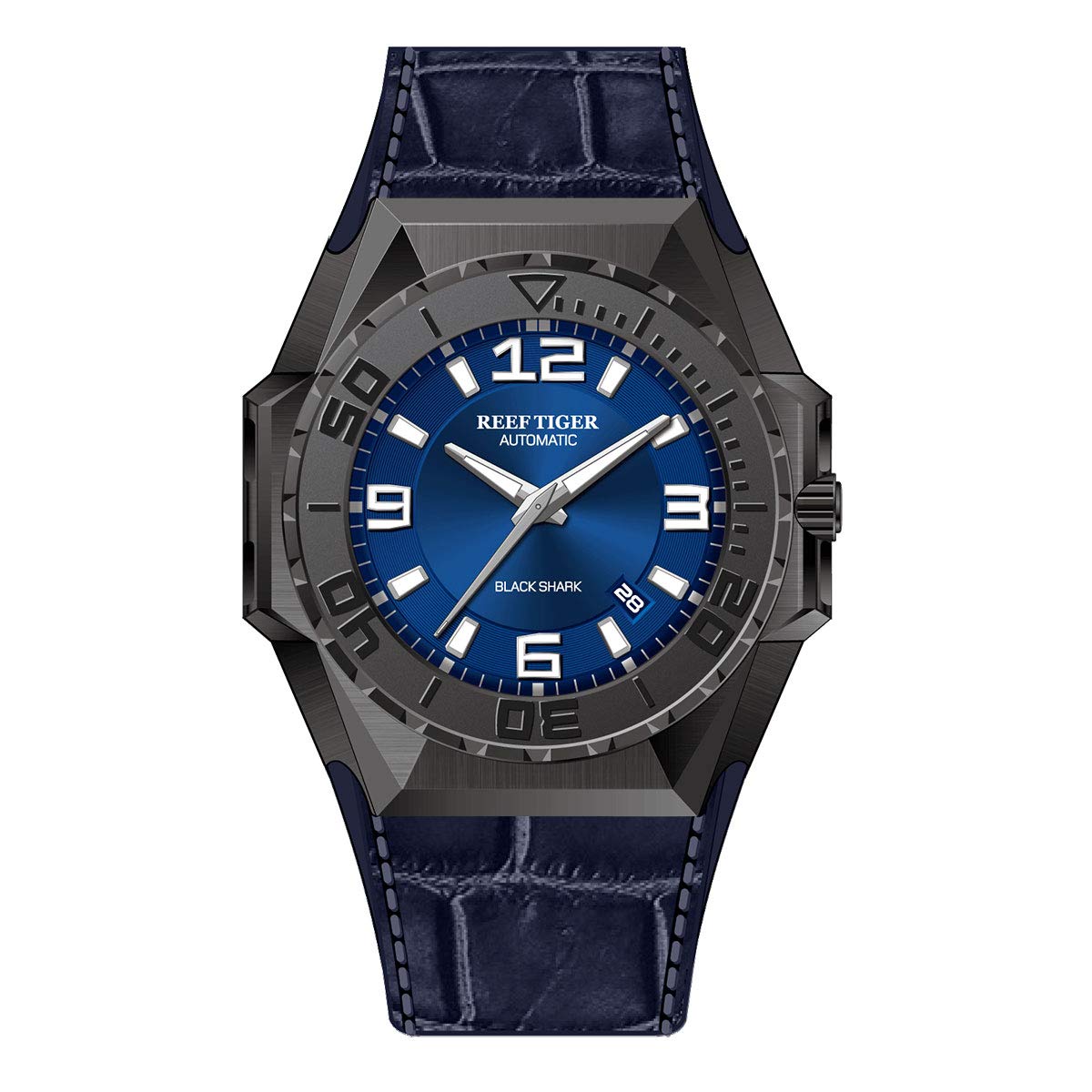 REEF TIGER Men's Automatic Diving Watch - Waterproof Sport Mechanical Chronograph with Date Display (Model RGA6903) | Perfect for Scuba Diving, Swimming & Outdoor Adventures