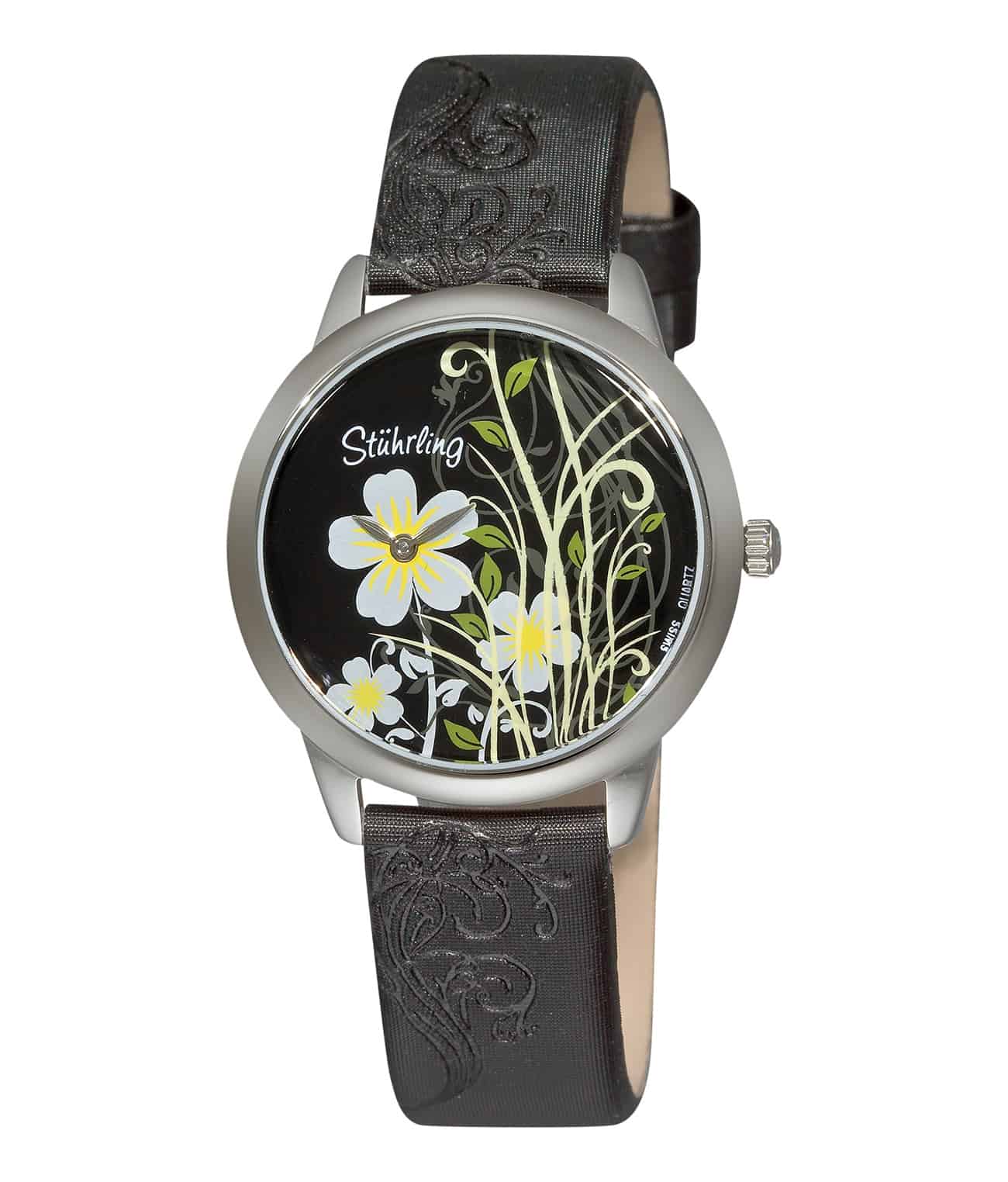 199B Quartz 34mm Fashion Watch for Women - Elegant Floral Bouquet Design - Perfect for Daily Wear, Office & Special Occasions