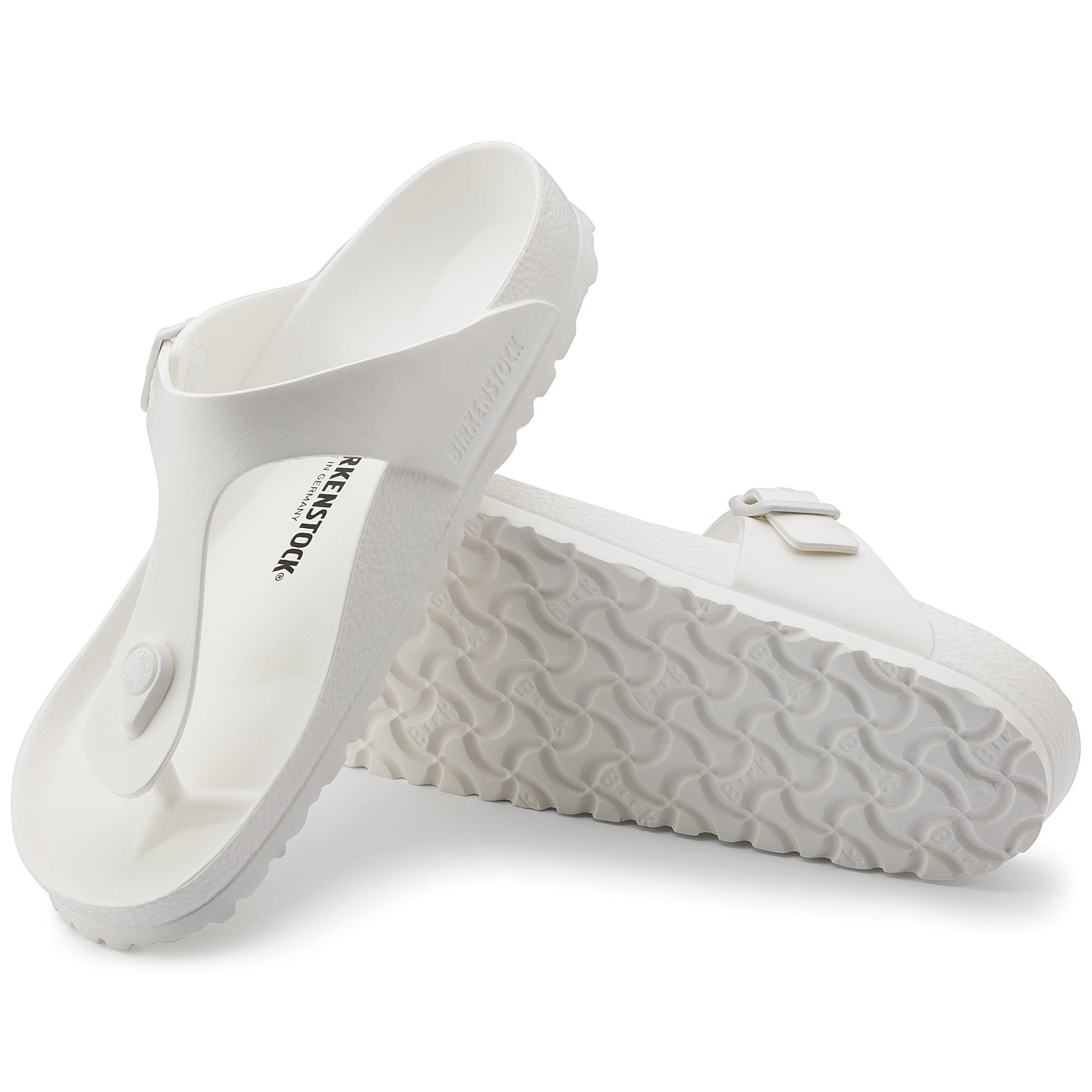 Birkenstock Gizeh Essentials White EVA Sandals - Comfortable & Lightweight for Women | Perfect for Beach, Pool, and Summer Outfits