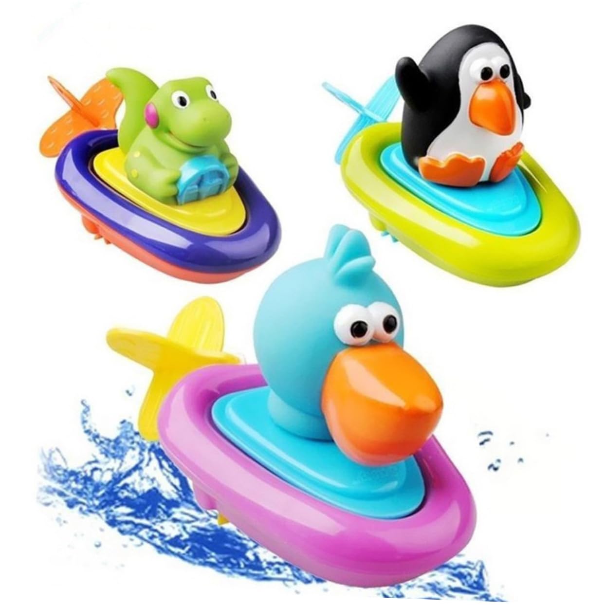 VICASKY 4-Piece Water Play Toy Set for Kids - Bathtub Toys, Bath Time Fun, Pool & Outdoor Water Games - Perfect for Toddlers & Children Ages 3+