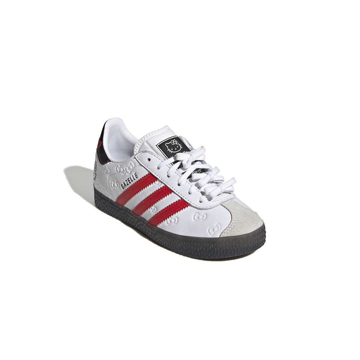 Hello Kitty Kids Gazelle Sneakers - White & Red Athletic Shoes for Girls | Cute Casual Walking & School Fashion