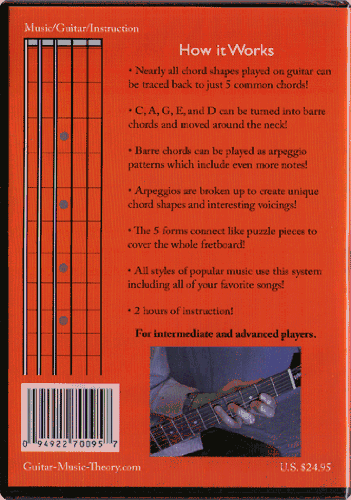 Guitar CAGED Template Chord System Instructional DVD - Master Guitar Chords for Beginners & Intermediate Players - Perfect for Home Practice & Music Lessons