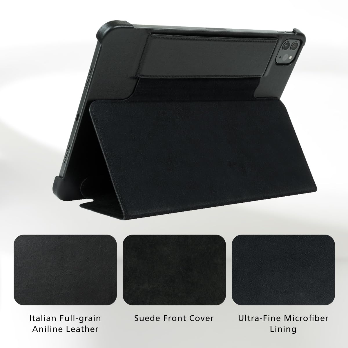 Premium Italian Leather Folio Case for iPad Air 11