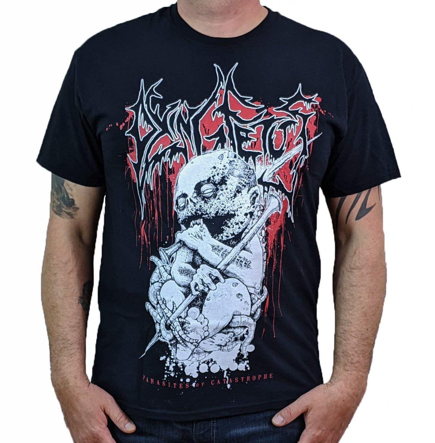 Dying Fetus (Parasites) Men's T-Shirt | Hardcore Apparel | Heavy Metal Band Tee | Perfect for Concerts, Mosh Pits & Metalhead Fashion