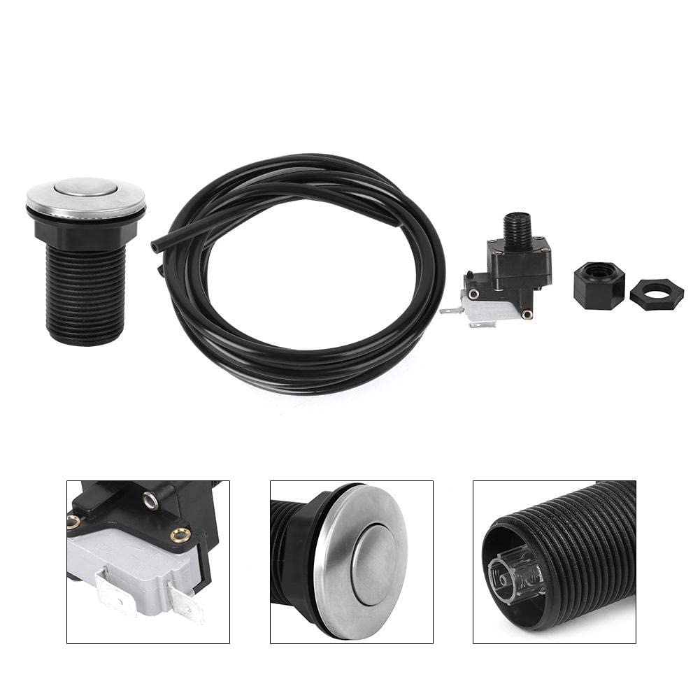 Air Switch Air Hose Button Kit for Garbage Disposal & Bathtub - Easy Installation, Waterproof Design for Kitchen Sink & Bathroom Use