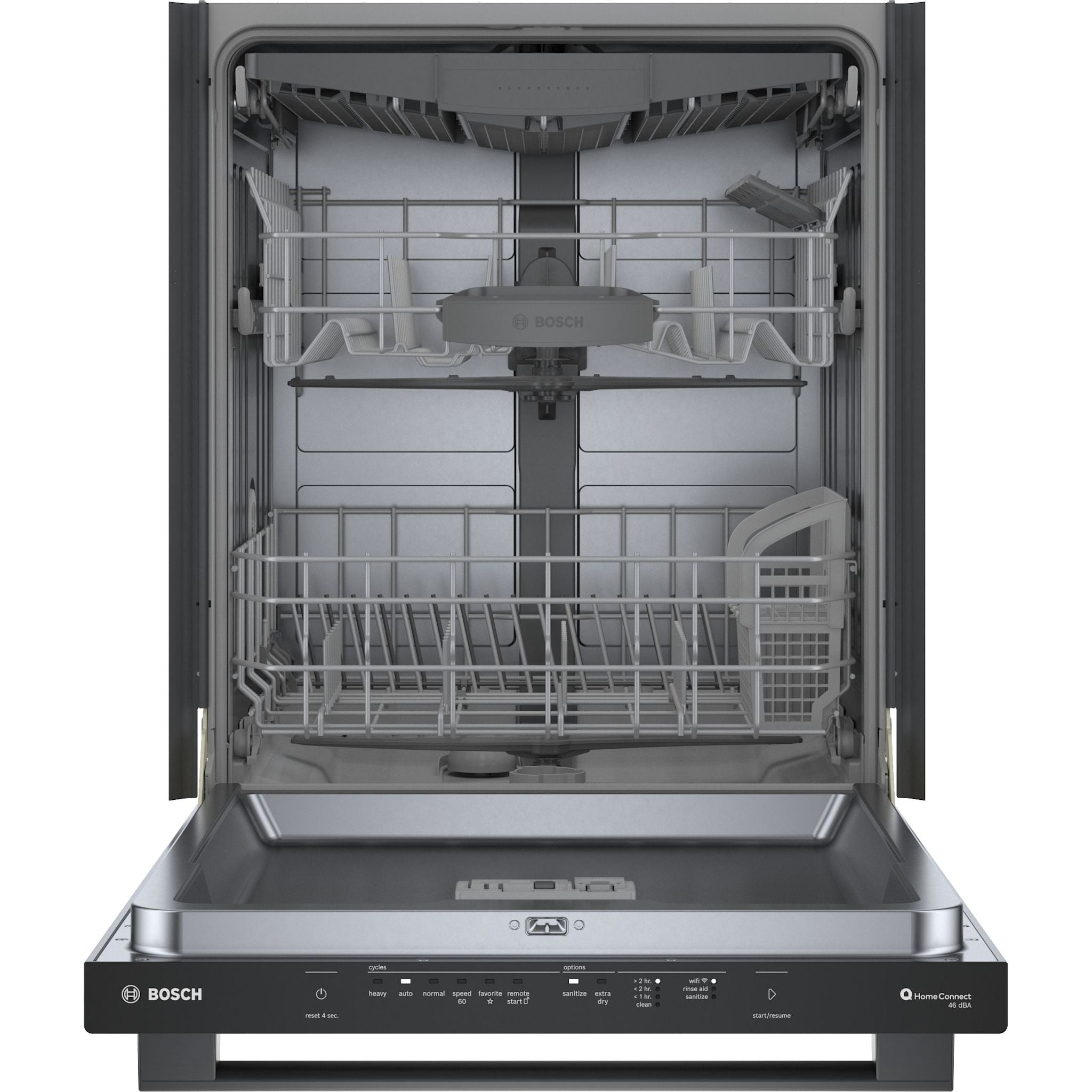 Bosch 500 Series SHX5AEM4N Built-In Dishwasher - 24 Inch Black Stainless Steel | Energy Star Certified | Ultra Quiet at 44 dB | Perfect for Modern Kitchens & Open Concept Homes