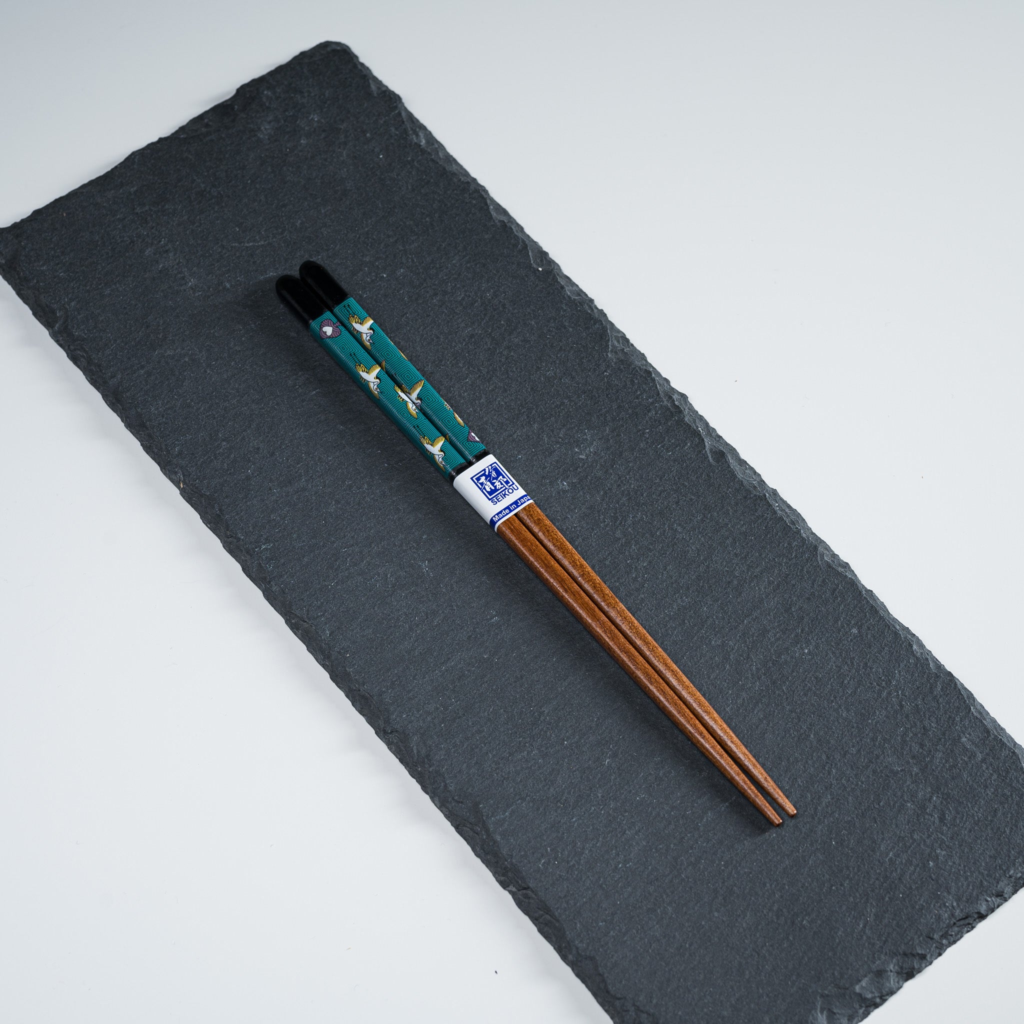 Premium Kutani Design x Wakasa Lacquered Chopsticks - Black 23cm Handcrafted Japanese Chopsticks for Sushi, Ramen & Asian Dining - Elegant Gift Set