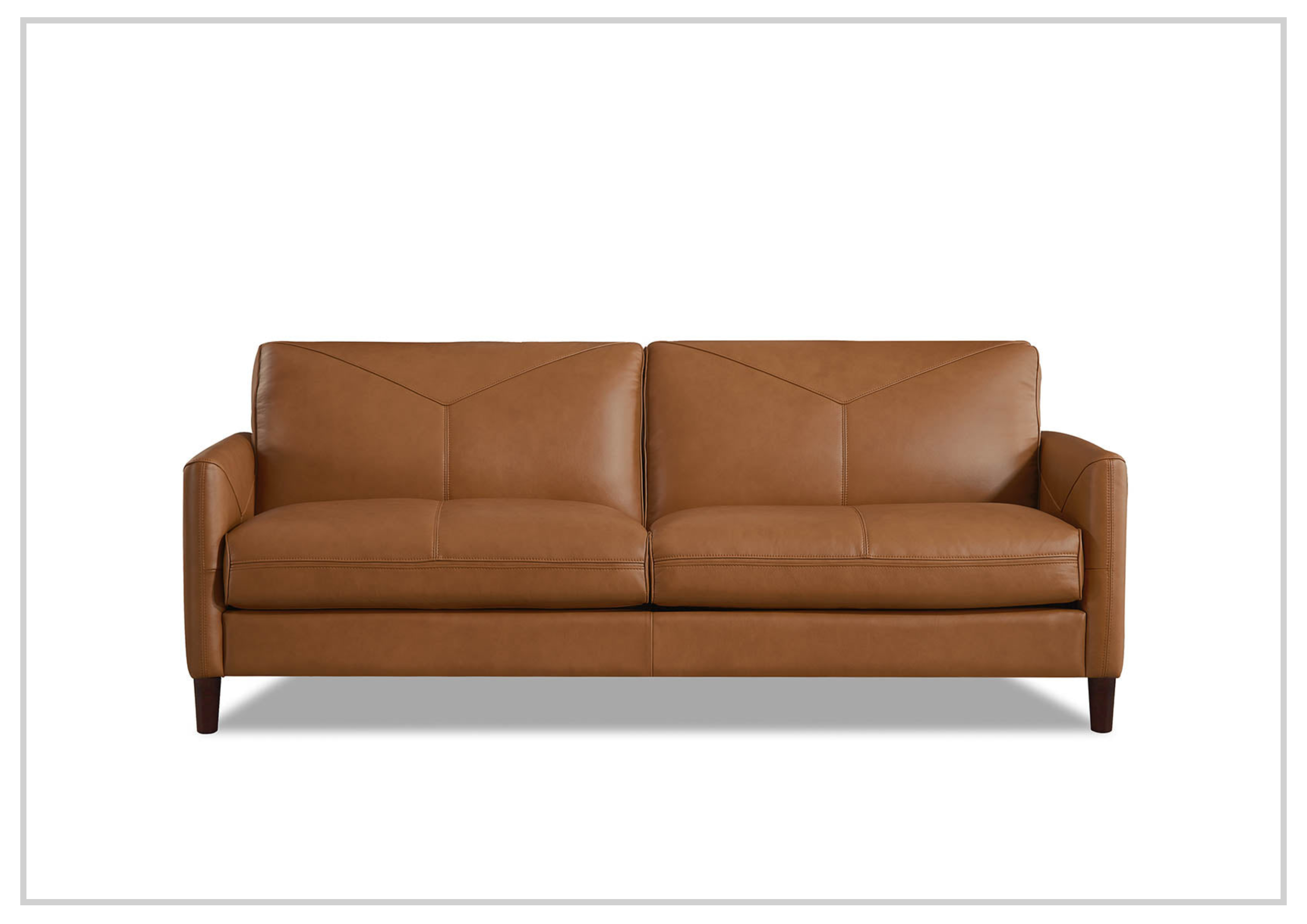 Premium Hydeline Yorkdale 3-Seater Leather Sofa - Top Grain Genuine Leather, Comfortable Stationary Couch for Living Room, Family Room & Office