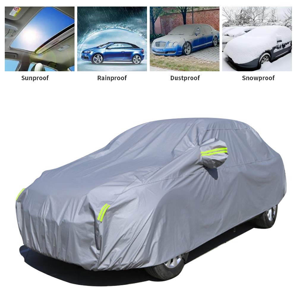 Handao-US Custom All Weather Car Cover for Ford Expedition - Waterproof, Dustproof, Anti-UV Protection (Green) | Perfect for Outdoor Parking, Travel & Vehicle Storage