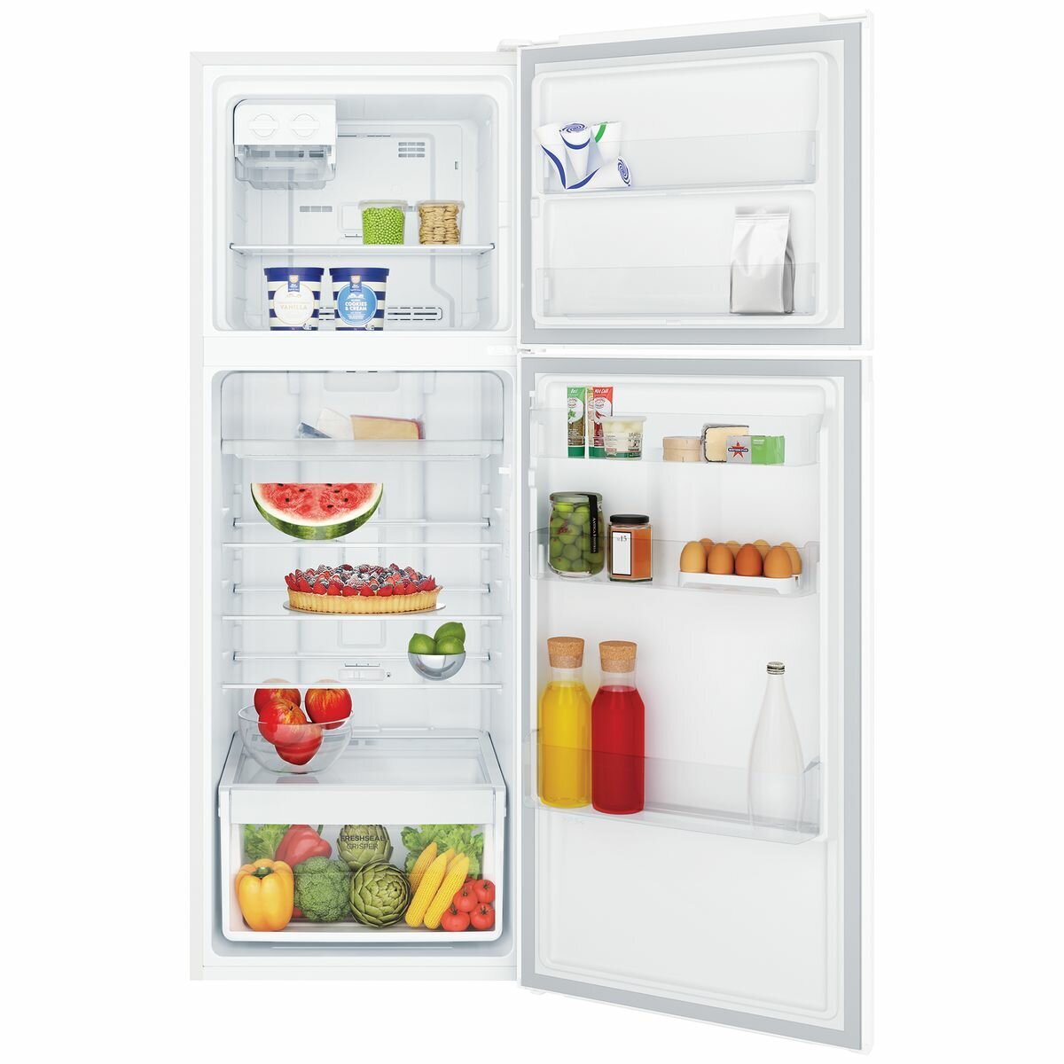 Westinghouse 312L Top Mount Refrigerator WTB3100WK - Energy Efficient Kitchen Appliance for Small Families & Apartments - Perfect for Modern Homes, Dorms & Office Break Rooms