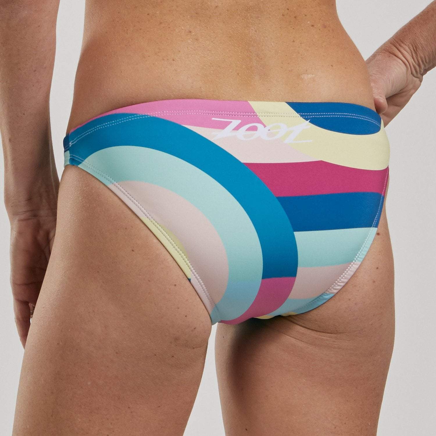 Women's Riviera Swim Bikini Bottom - High Waisted Cheeky Swimwear for Beach & Pool | Summer Vacation, Tropical Getaway, Water Sports
