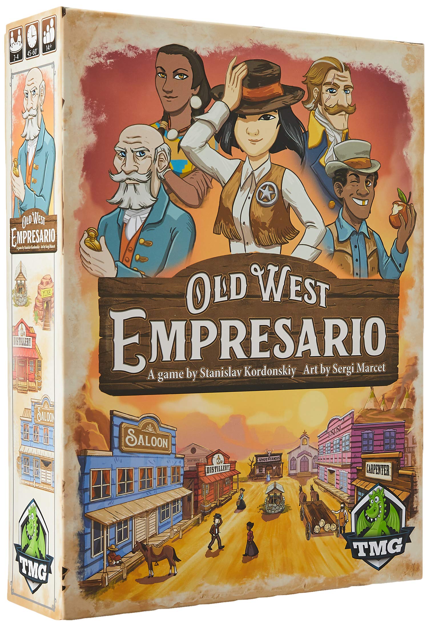 Tasty Minstrel Games Old West Empresario - Strategic Board Game for Adults & Families | Wild West Theme | Perfect for Game Nights & Parties