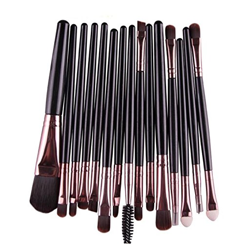 15-Piece Professional Makeup Brush Set - Eyeshadow, Foundation, Eyebrow & Lip Brushes for Flawless Makeup Application | Perfect for Daily Use, Travel & Professional Makeup Artists