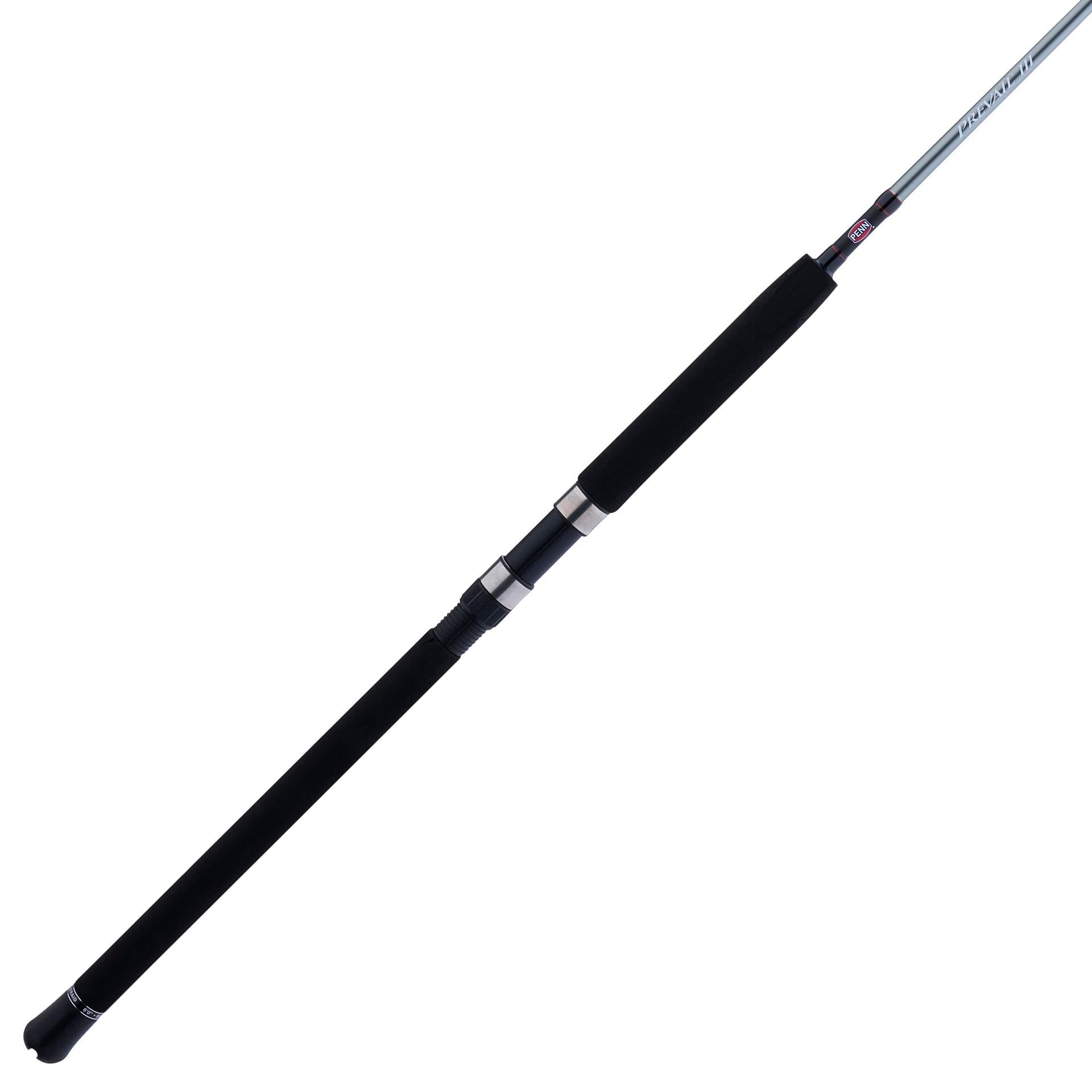 Prevail® III Spinning Boat Fishing Rod - Saltwater & Freshwater Fishing Rod for Offshore & Inshore Angling - Perfect for Deep Sea, Pier, and Kayak Fishing