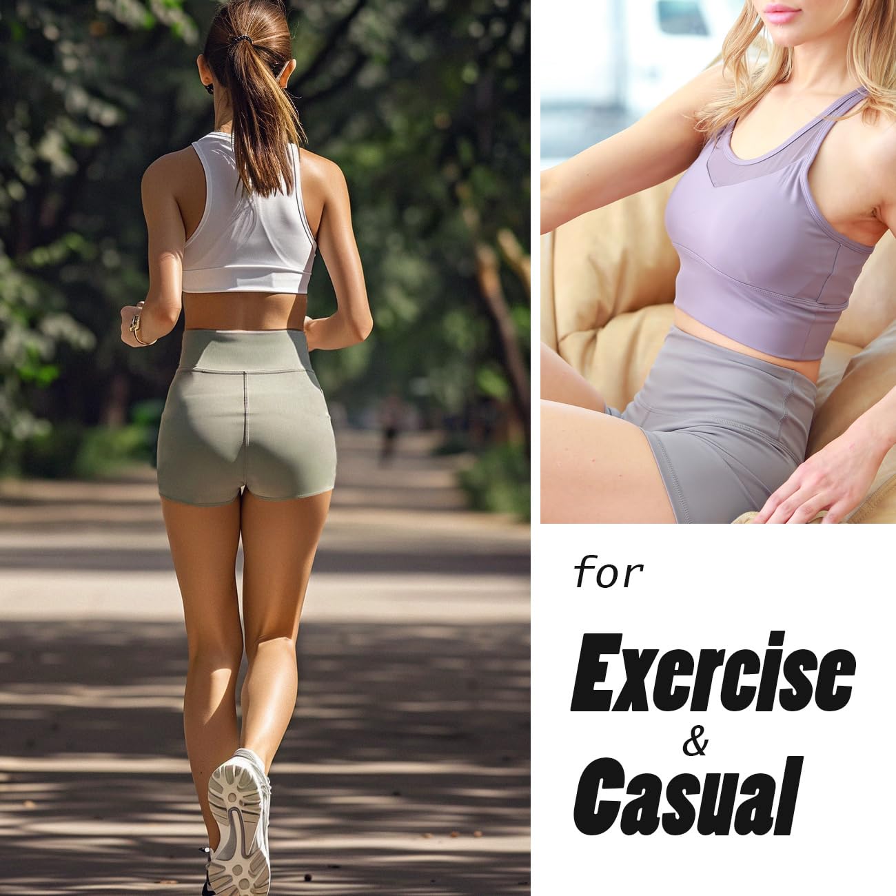 Women's High Waist Workout Shorts - Yoga, Running, Dance, Gym & Volleyball Athletic Short Pants - Perfect for Cheerleading, Fitness & Active Lifestyle