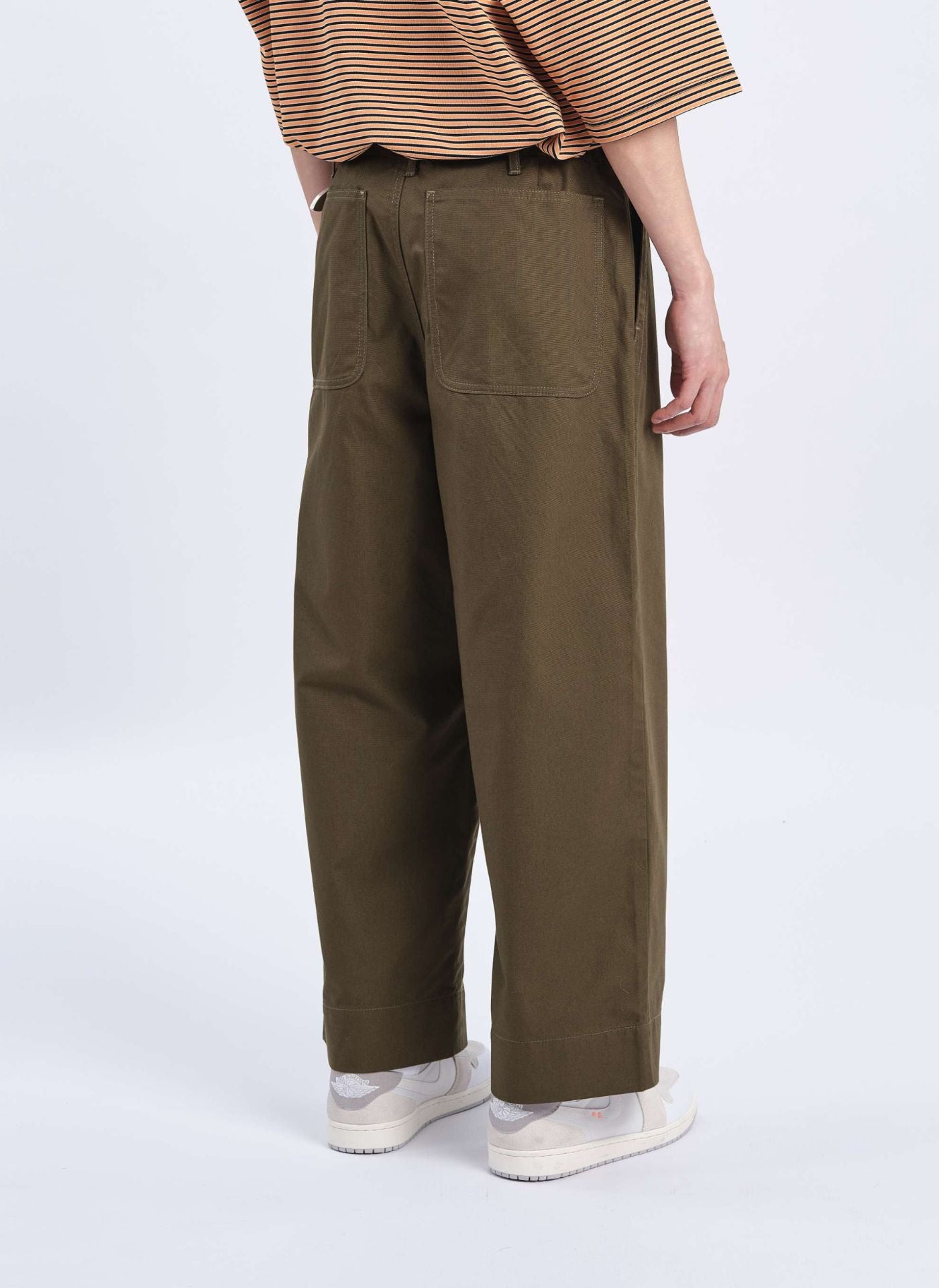 Durable Cordura Canvas Work Pants - Heavy Duty Wide Tapered Trousers for Construction, Hiking & Outdoor Activities