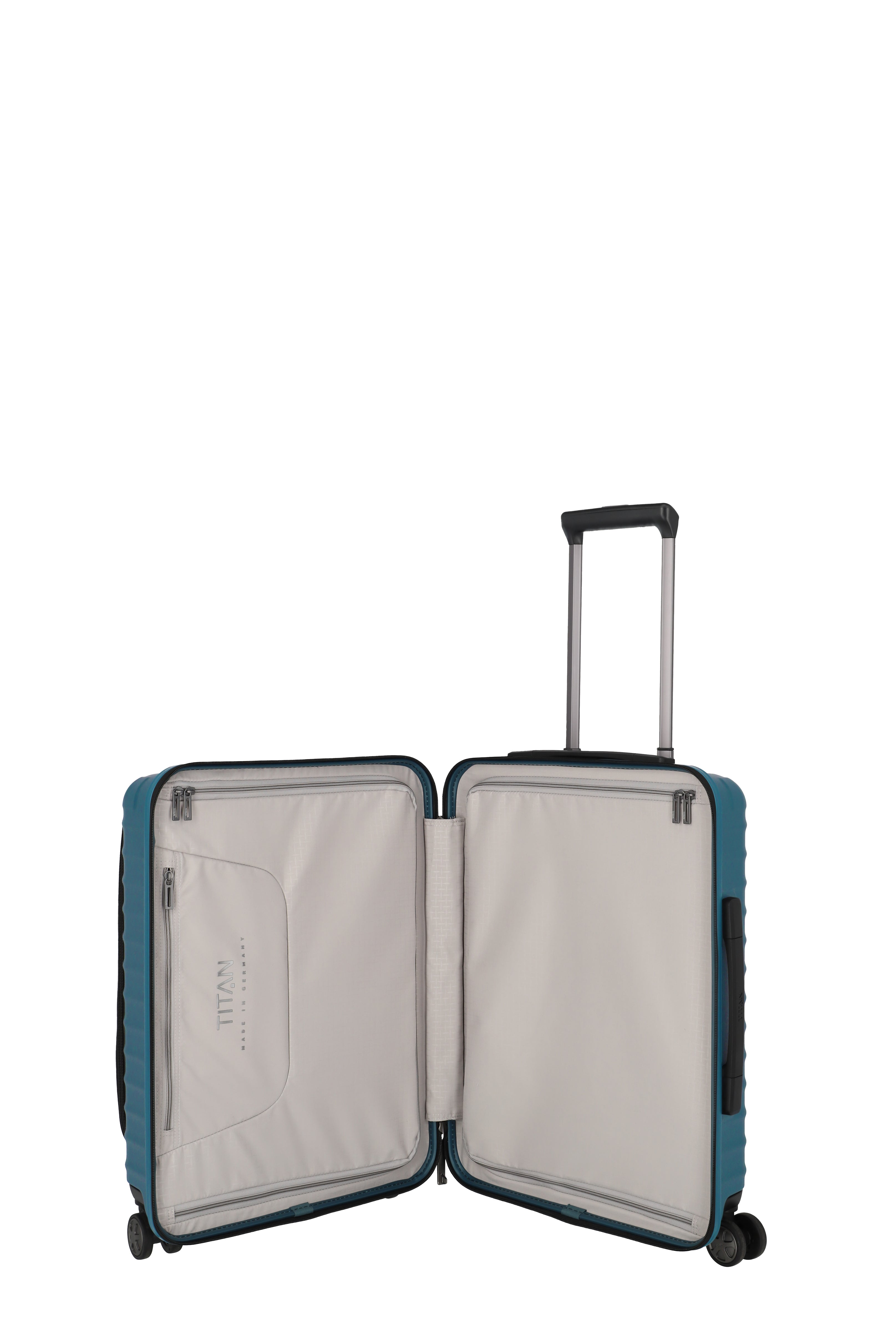 Titan LITRON Trolley S Carry On Luggage with Front Pocket - Lightweight Expandable Suitcase for Business Travel & Weekend Getaways