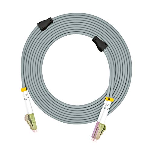 100Meters LC to LC Indoor Armored Duplex 62.5/125 OM1 Fiber Optic Patch Cable - Multimode 100M (330ft) LC-LC Connector for Data Center, Server Rooms & Network Installations