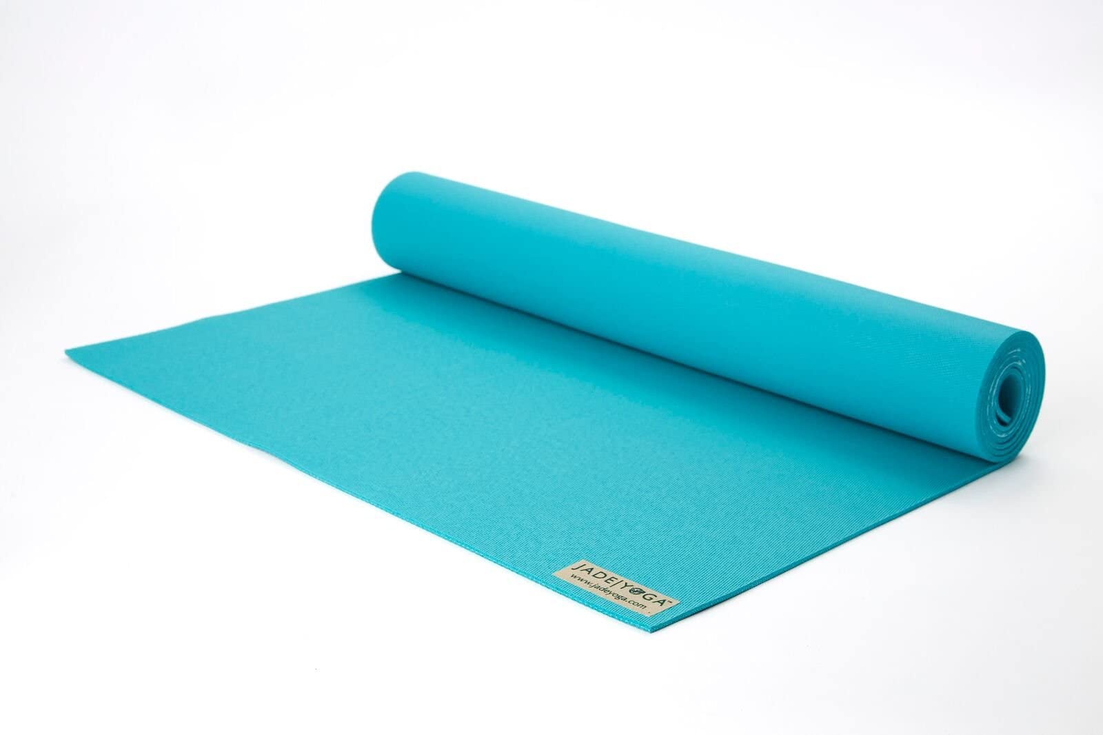 JadeYoga Harmony™ Natural Rubber Yoga Mat - 5mm Thick, Non-Slip, Eco-Friendly Exercise Mat for Home & Gym - Perfect for Hot Yoga, Pilates, Stretching & Fitness Workouts for Women & Men