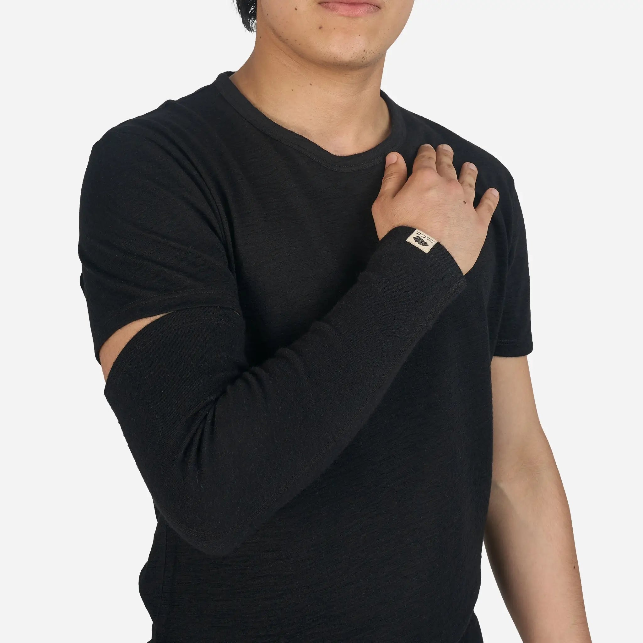 Alpaca Wool Arm Sleeves for Men & Women - 420 Midweight Thermal Compression Sleeves for Outdoor Sports, Running, Cycling & Cold Weather Protection