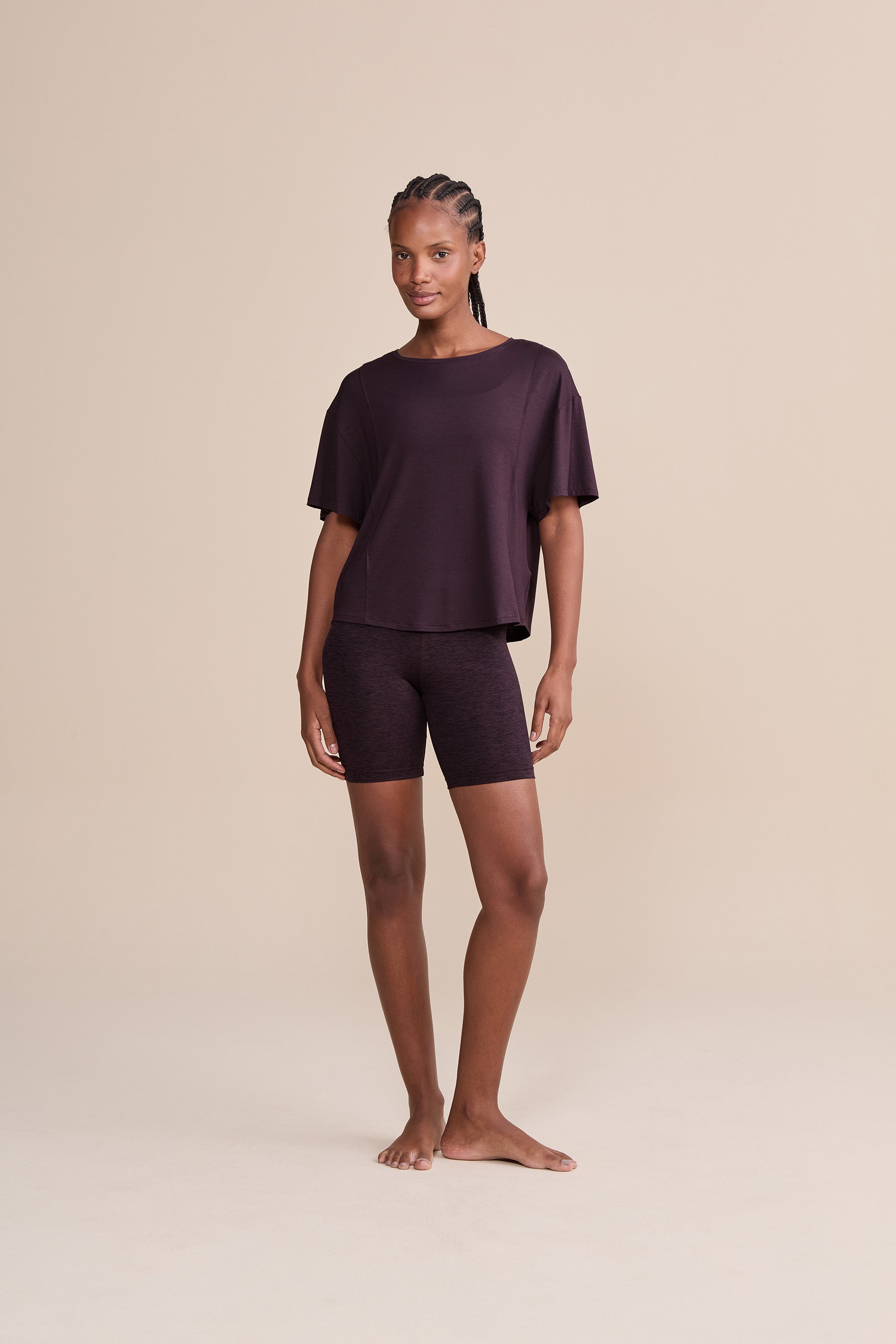 Men's V Groove Long Shorts - Comfortable Stretch Athletic Shorts for Running, Gym & Casual Wear