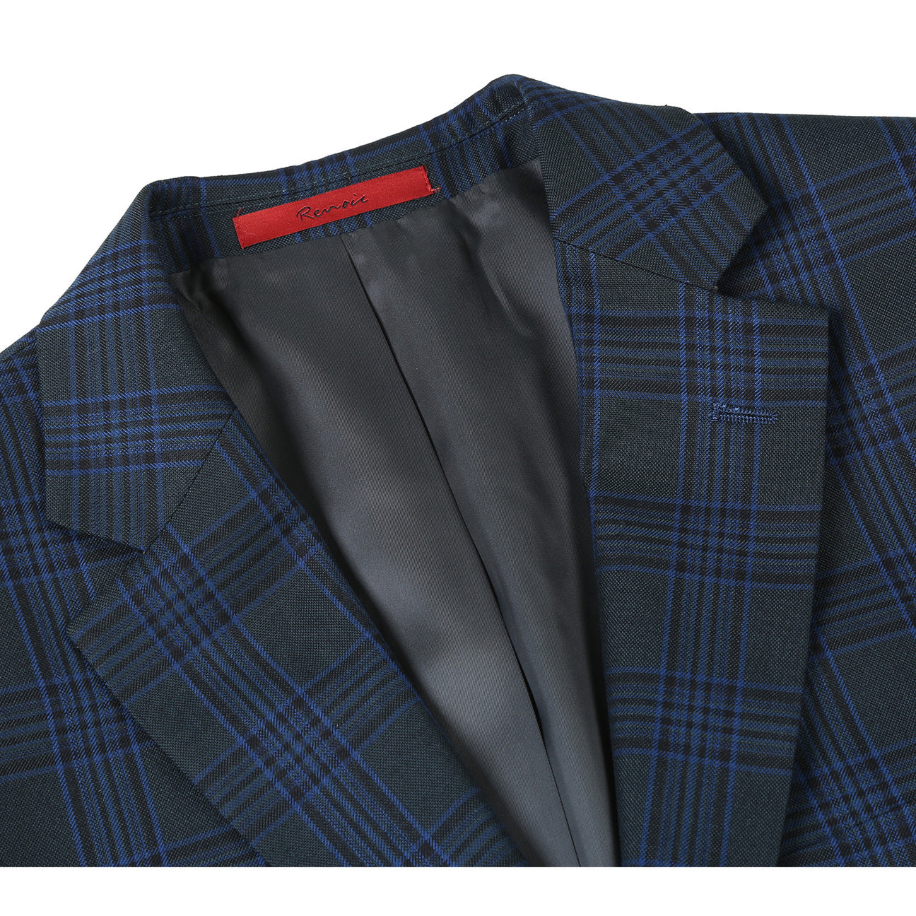 Renoir Alessandro Vitello Slim Fit Navy Blazer for Men | Premium Tailored Business Suit Jacket | Perfect for Office, Weddings & Formal Events