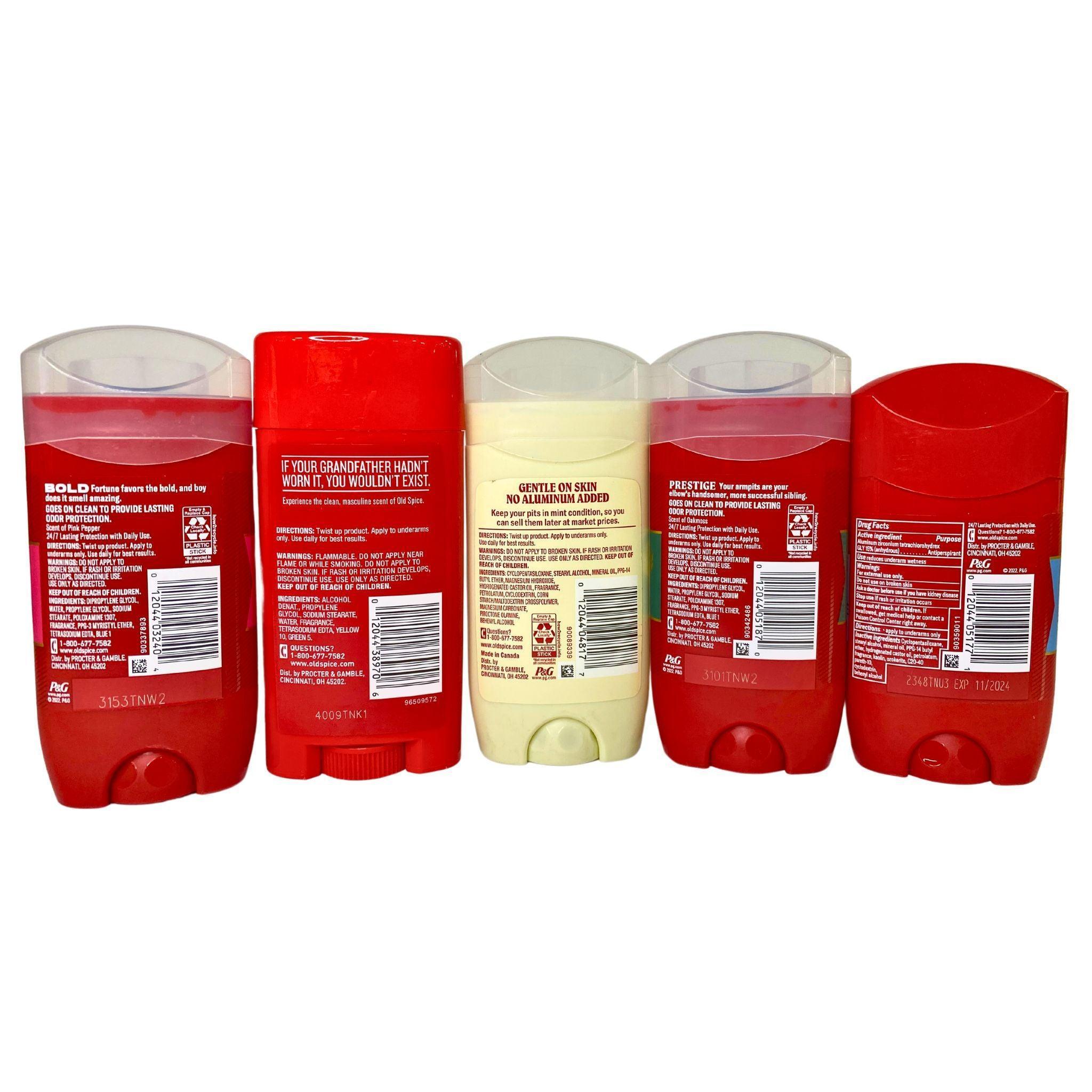 Old Spice Deodorant Variety Pack - 50 Pcs Bulk Pack for Men | Fresh Scent Collection for Daily Use, Gym & Travel