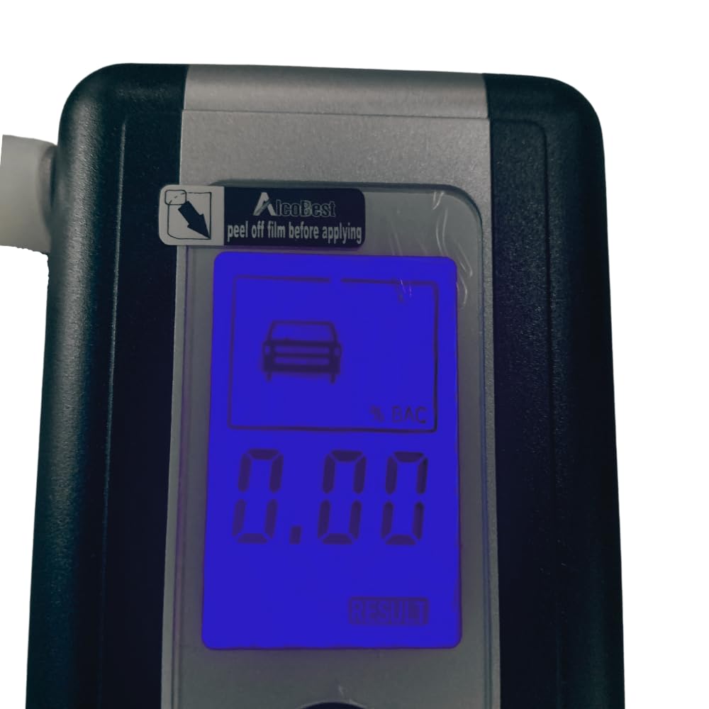 AT6001F Digital Breathalyzer - Professional Portable Alcohol Tester with High Accuracy - Perfect for Personal Safety, Workplace Testing & Law Enforcement Use