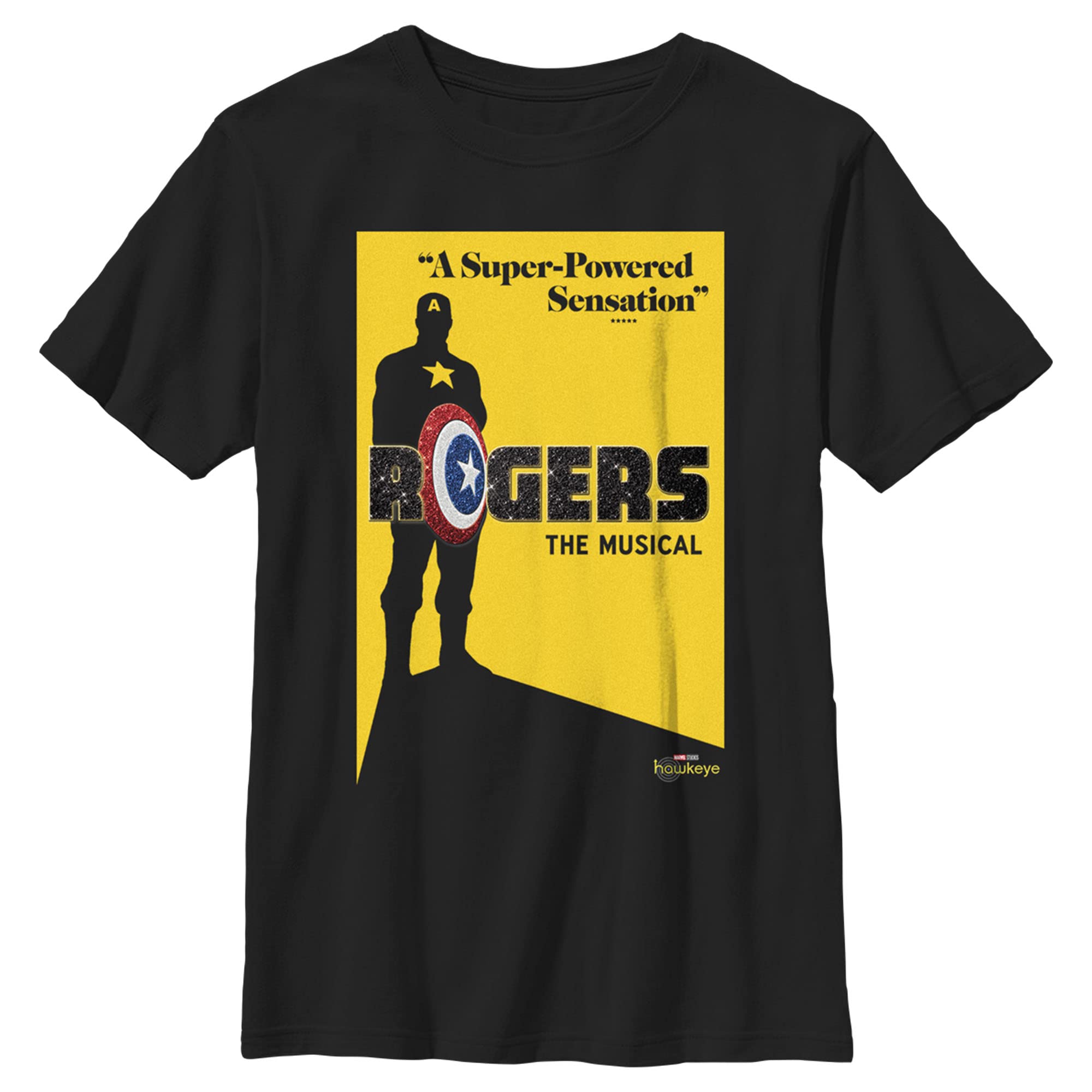 Marvel Hawkeye Rogers The Musical Boys' T-Shirt - Superhero Costume & Casual Wear for Kids