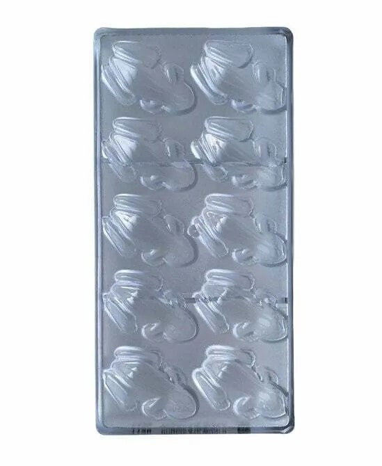 Premium Polycarbonate Chocolate Frog Mold - 10 Cavities for DIY Candy Making, Baking & Party Treats - Perfect for Halloween, Easter & Birthday Celebrations
