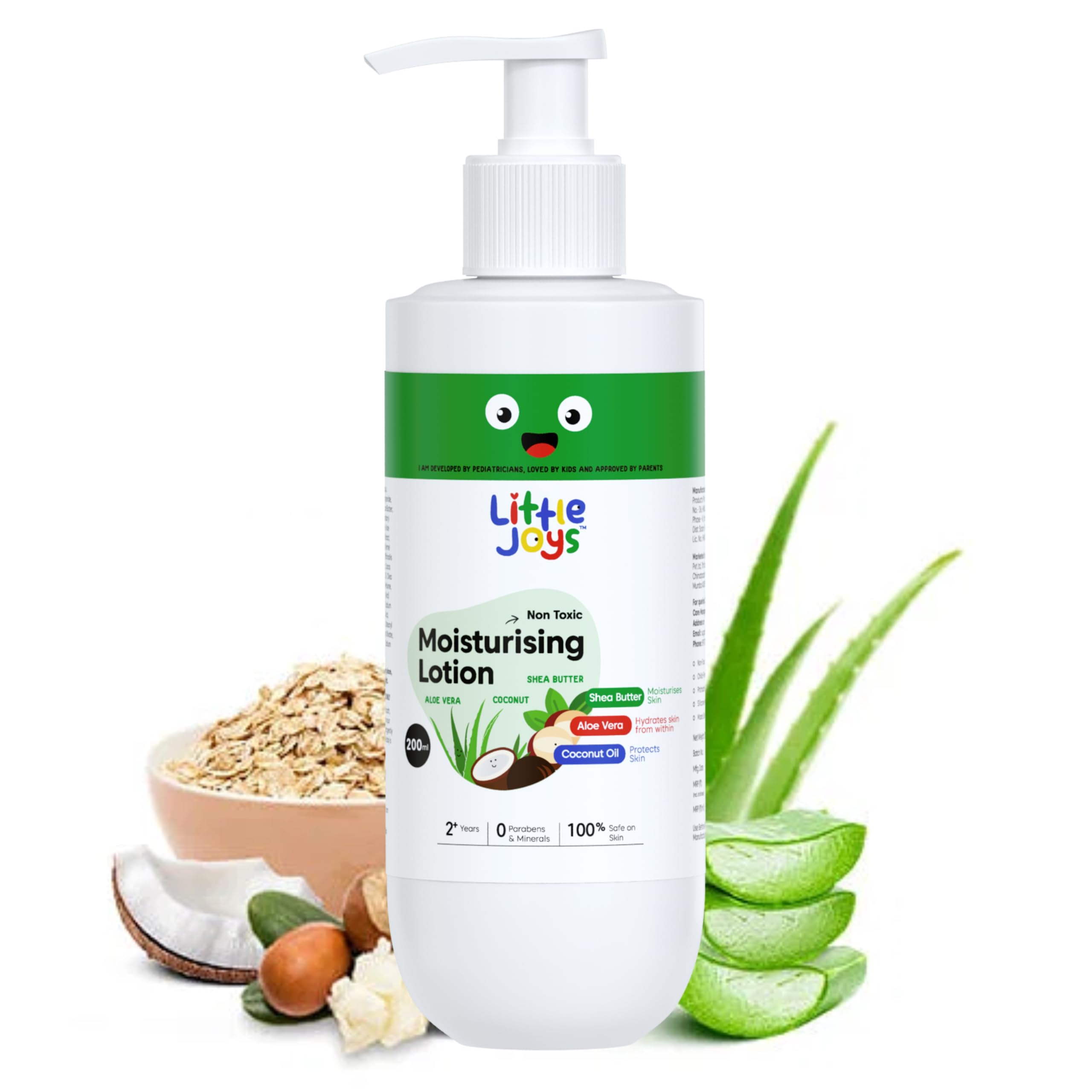 Little Joys Moisturizing Body Lotion (6.7 fl oz) with Aloe Vera, Shea Butter & Coconut Oil - Hydrates Dry Skin, Soothes Irritation - Paraben & Sulfate Free - Perfect for Daily Moisturizing & After-Sun Care