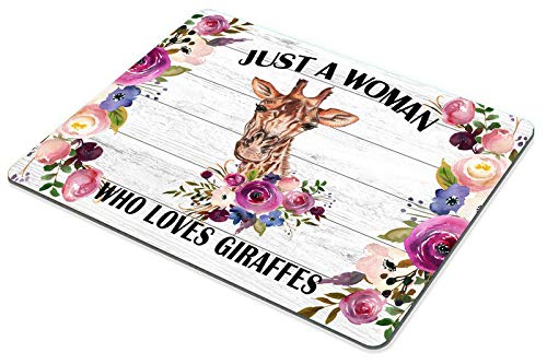 Premium Smooffly Giraffe Mouse Pad - Cute Office Desk Accessory for Women, Funny Quote Mouse Mat, Perfect Gift for Giraffe Lovers - Ideal for Home Office, Gaming Setup & Workstation Decor