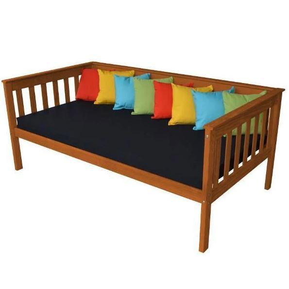 A&L Furniture Mission Style Daybed - Twin Size Wooden Daybed with Trundle for Guest Room, Living Room & Small Spaces - Perfect for Sleepovers, Reading Nook & Extra Seating