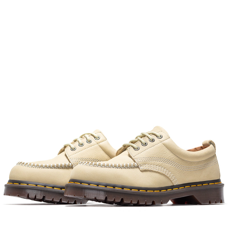 Dr. Martens Lowell Light Tan Leather Boots for Men & Women - Stylish & Comfortable for Casual Wear, Work & Outdoor Adventures