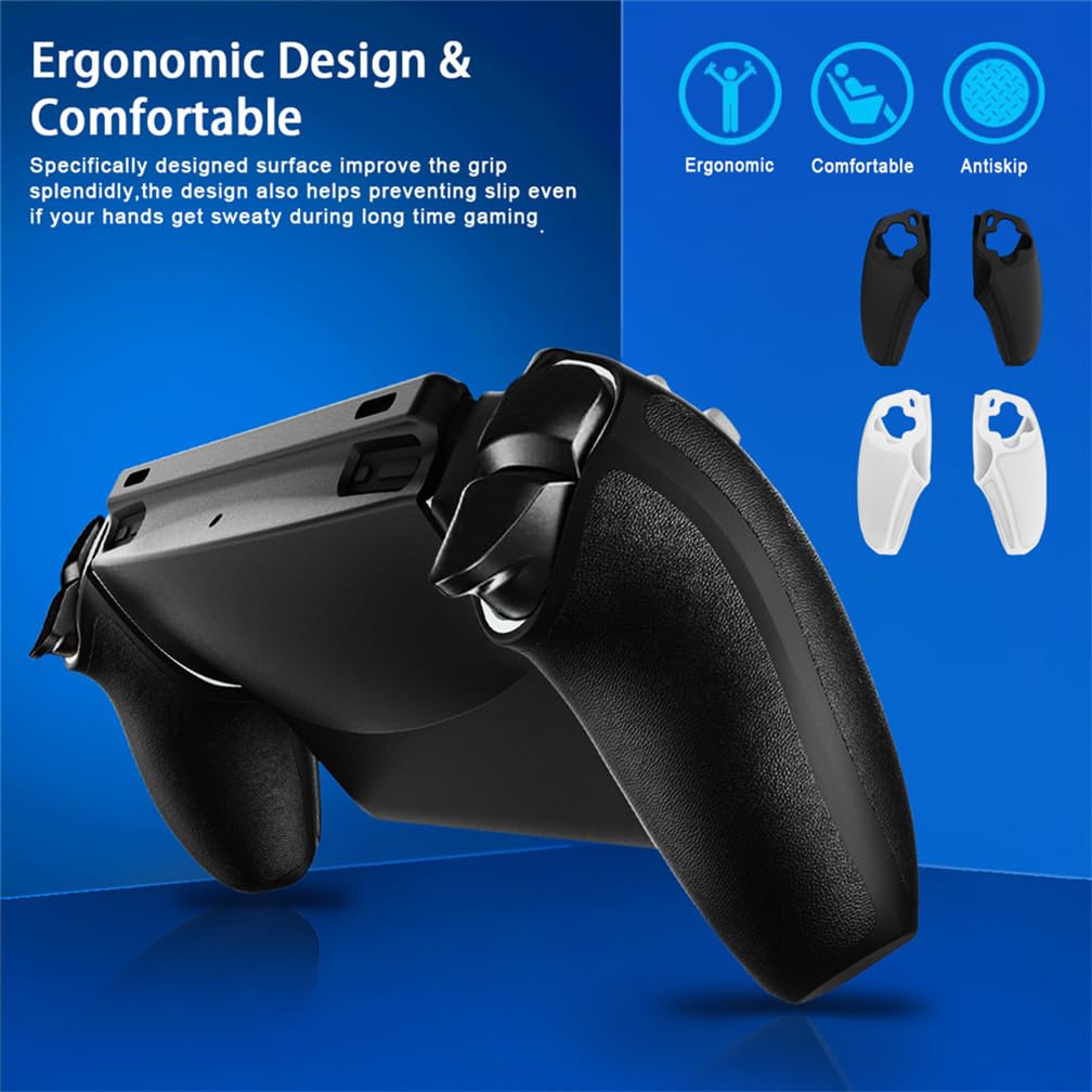 LiLiTok Silicone Skin Cover for Playstation Portal Remote Player Accessories, PS5 Portal Grip Shell Protective Case - Shockproof Anti-Scratch Controller Sleeve (Black) - Perfect for Gaming, Travel & Daily Protection