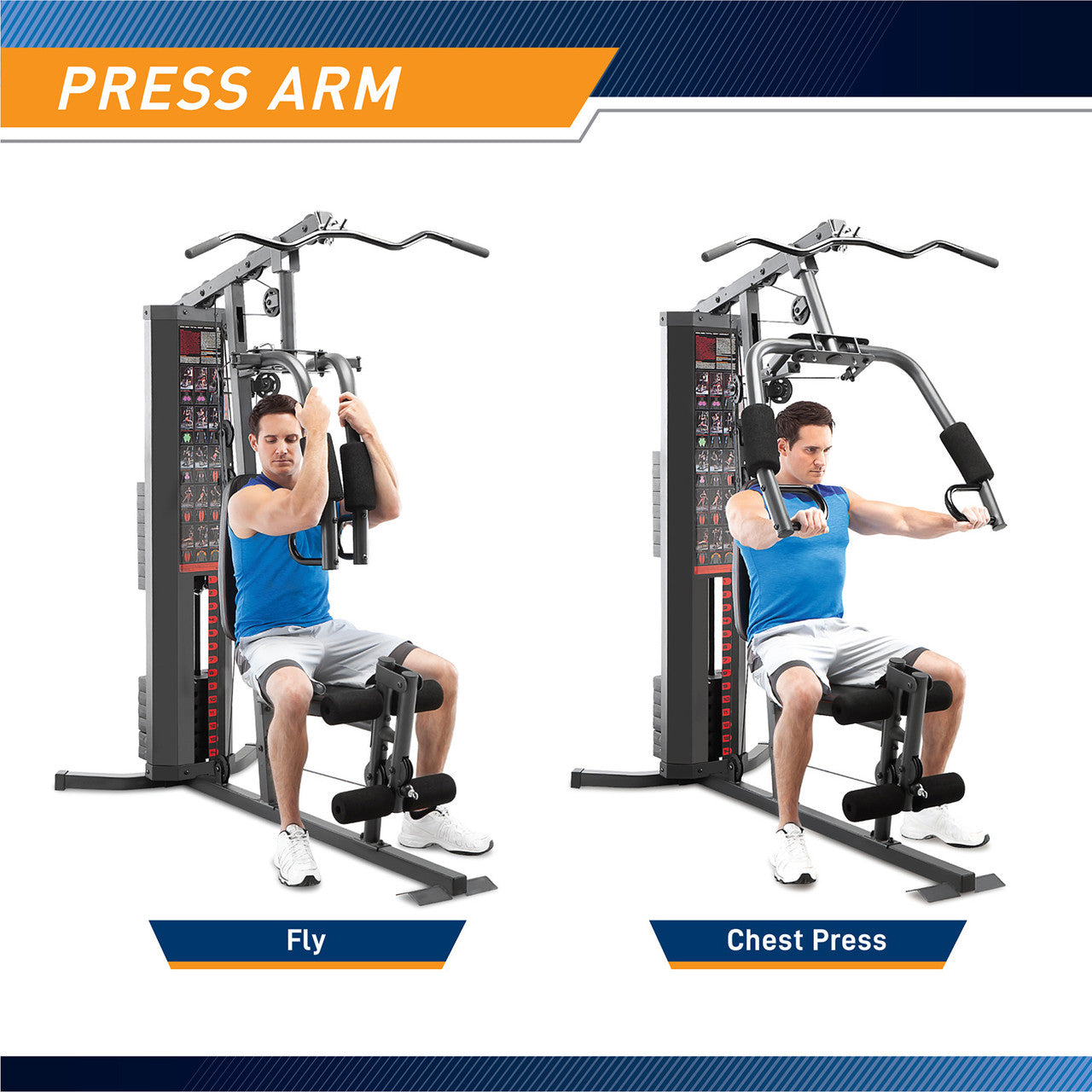 Marcy 150lb Stack Home Gym System MWM-990 - Strength Training Equipment for Full Body Workout | Perfect for Home Gym, Weight Loss & Muscle Building