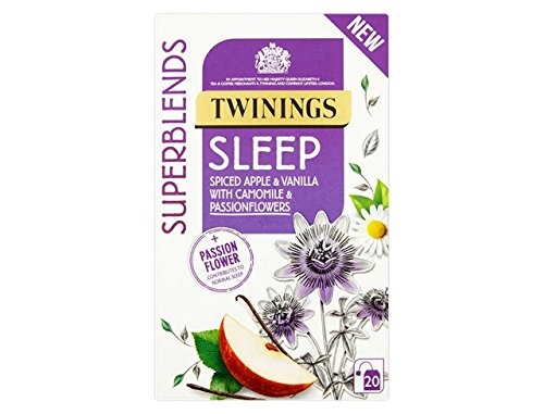 Twinings Sleep Tea Bags - 20 Tea Bags per Pack, Pack of 6 - Herbal Tea for Relaxation & Better Sleep - Perfect for Nighttime, Stress Relief & Calming Before Bed