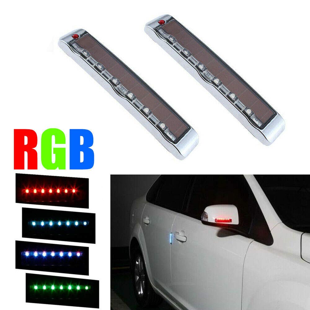 Solar Car Door Edge Guard - Anti-Collision & Anti-Static Protection with LED Strobe Warning Lights for Night Safety | Perfect for Parking Lots, Garages & Low Visibility Conditions