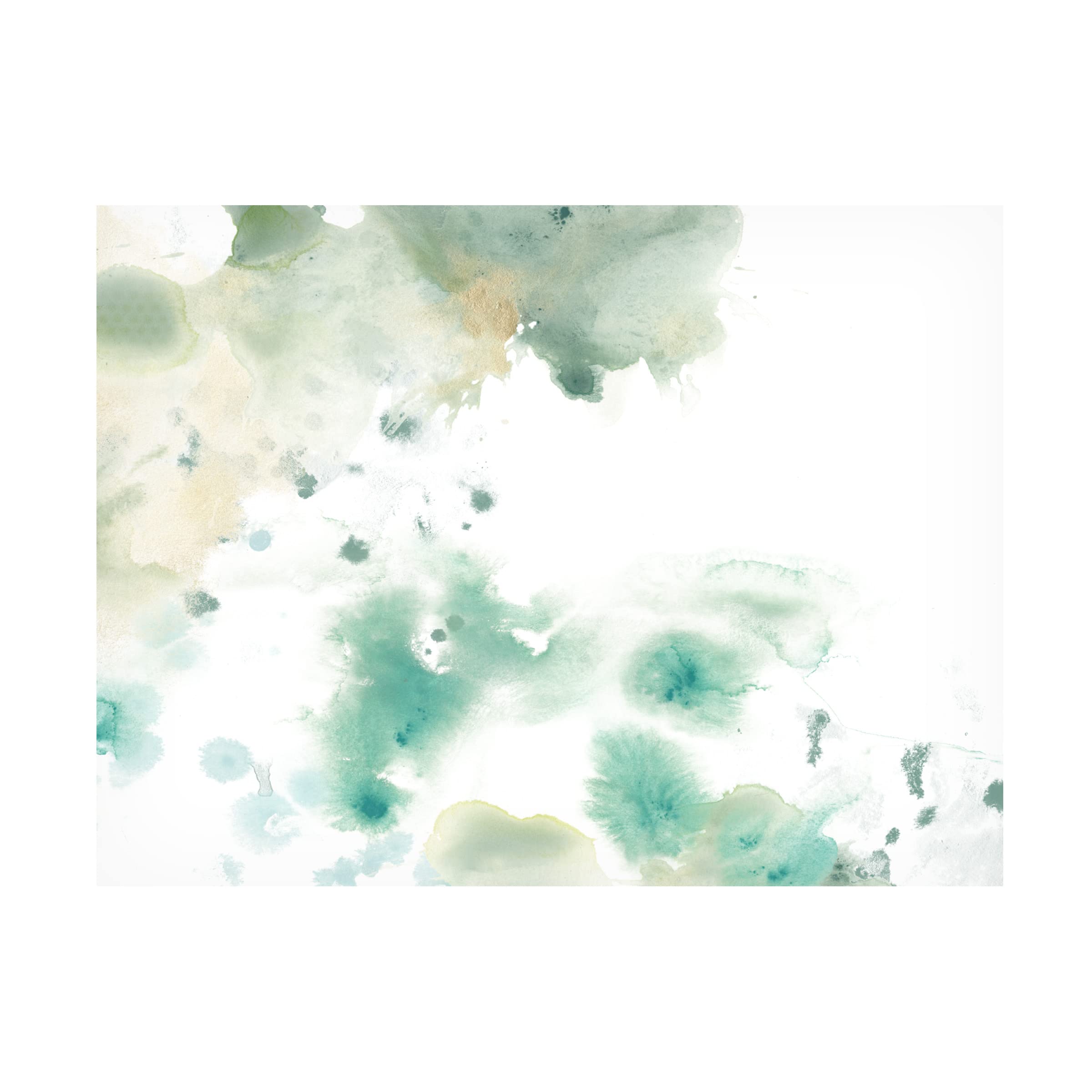 Trademark Fine Art 'Marble Seafoam I' Canvas Wall Art Print by June Erica Vess - Modern Coastal Home Decor for Living Room, Bedroom & Office