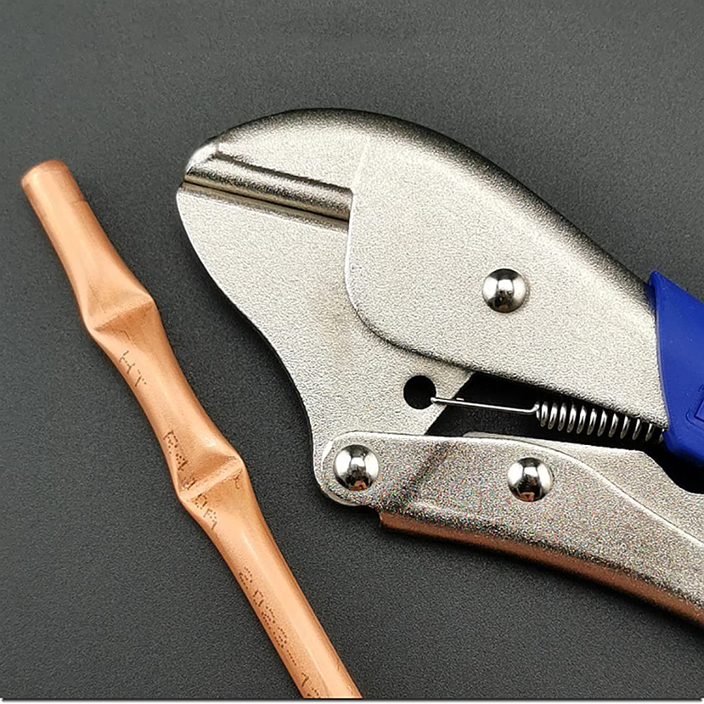 WK-201B 0-8MM Metal Tube Brass Sealing Pliers Multitool - Heavy Duty 45 Steel Pipe Clamp & Copper Pipe Crimp Tool for Plumbing, HVAC, and DIY Projects
