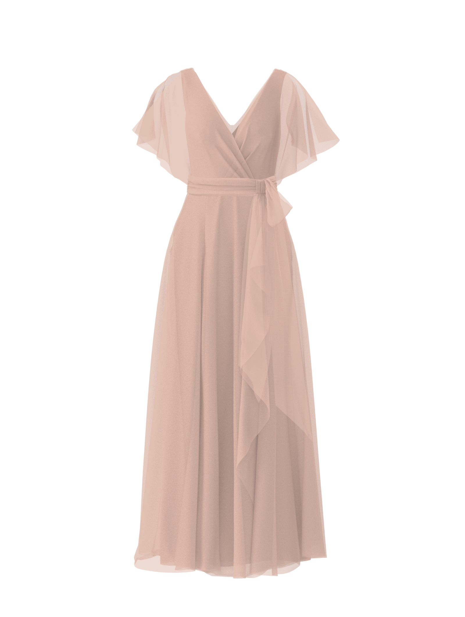 Ava Bodice with Jaycie Skirt & Sash Belt Set - Elegant Blush Pink Women's Fashion Outfit for Parties, Weddings & Special Occasions