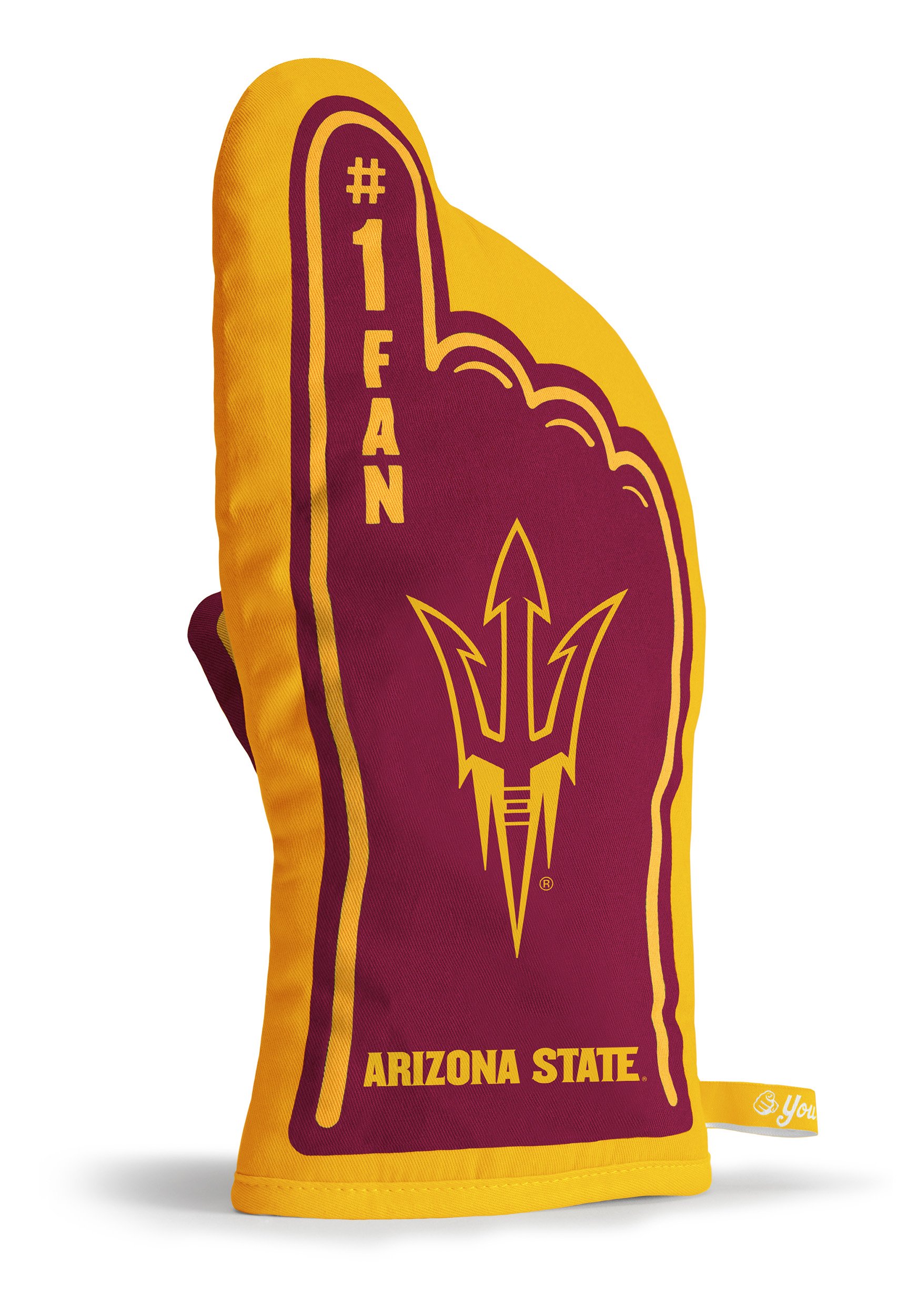 YouTheFan NCAA #1 Heat Resistant Oven Mitt - Best Kitchen Glove for Baking, Grilling & Cooking - Perfect for College Sports Fans & Home Chefs