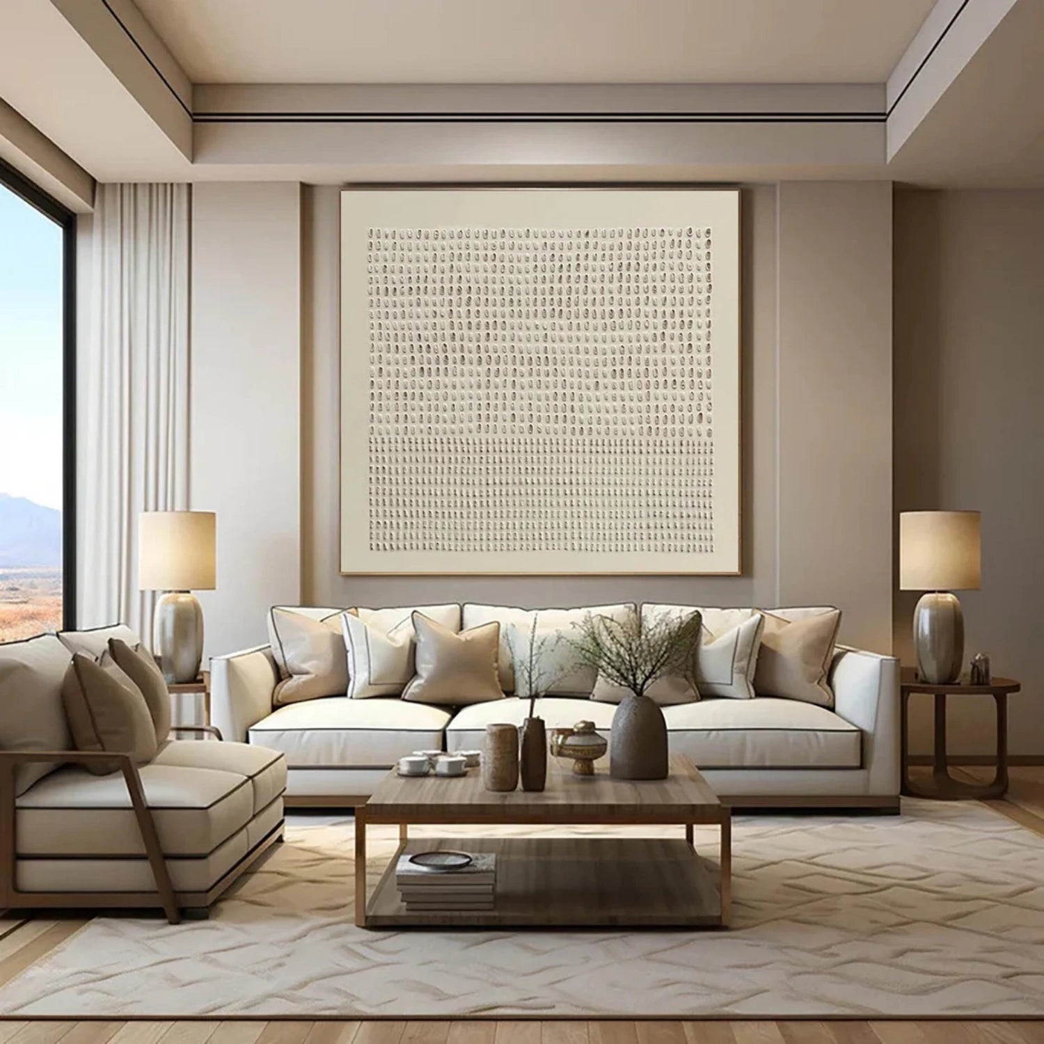 Abstract Tranquility Art Painting #WS261 - Modern Canvas Wall Art for Living Room, Bedroom & Office Decor
