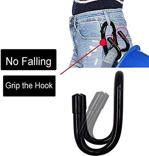 Flexible Over The Seat Hard Hat Rack Holder - Expandable Coat Hanger Organizer - Universal Drying Rack for Kitchen, Bathroom & Entryway Storage - Perfect for Hanging Hats, Caps, Mugs, Coats & Helmets - Space Saving Solution for Small Homes & Dorms - 2 Pack