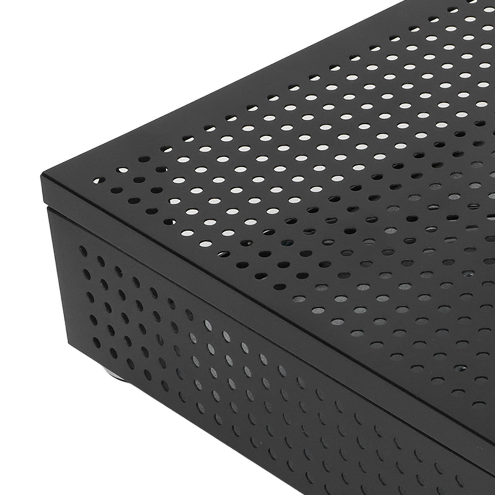 Compact Black Mini HTPC Case - High-Performance Desktop Computer Chassis with Excellent Heat Dissipation for Home Theater PC Builds | Perfect for Gaming, Media Centers & Small Form Factor PCs