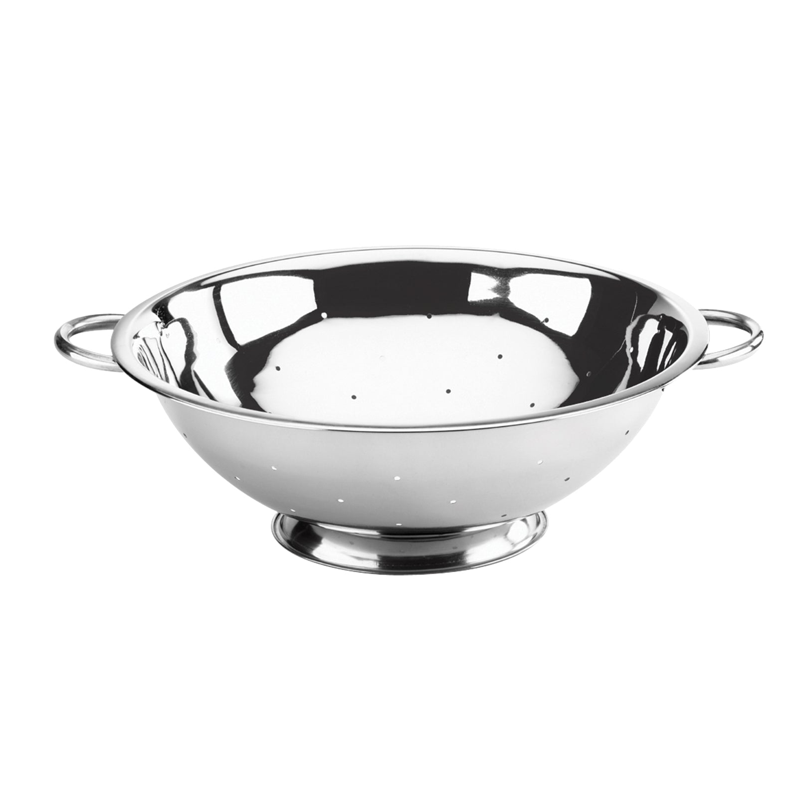 Browne 5 Qt Stainless Steel Colander - Durable Kitchen Strainer for Pasta, Vegetables & Fruits - Perfect for Cooking, Washing & Draining