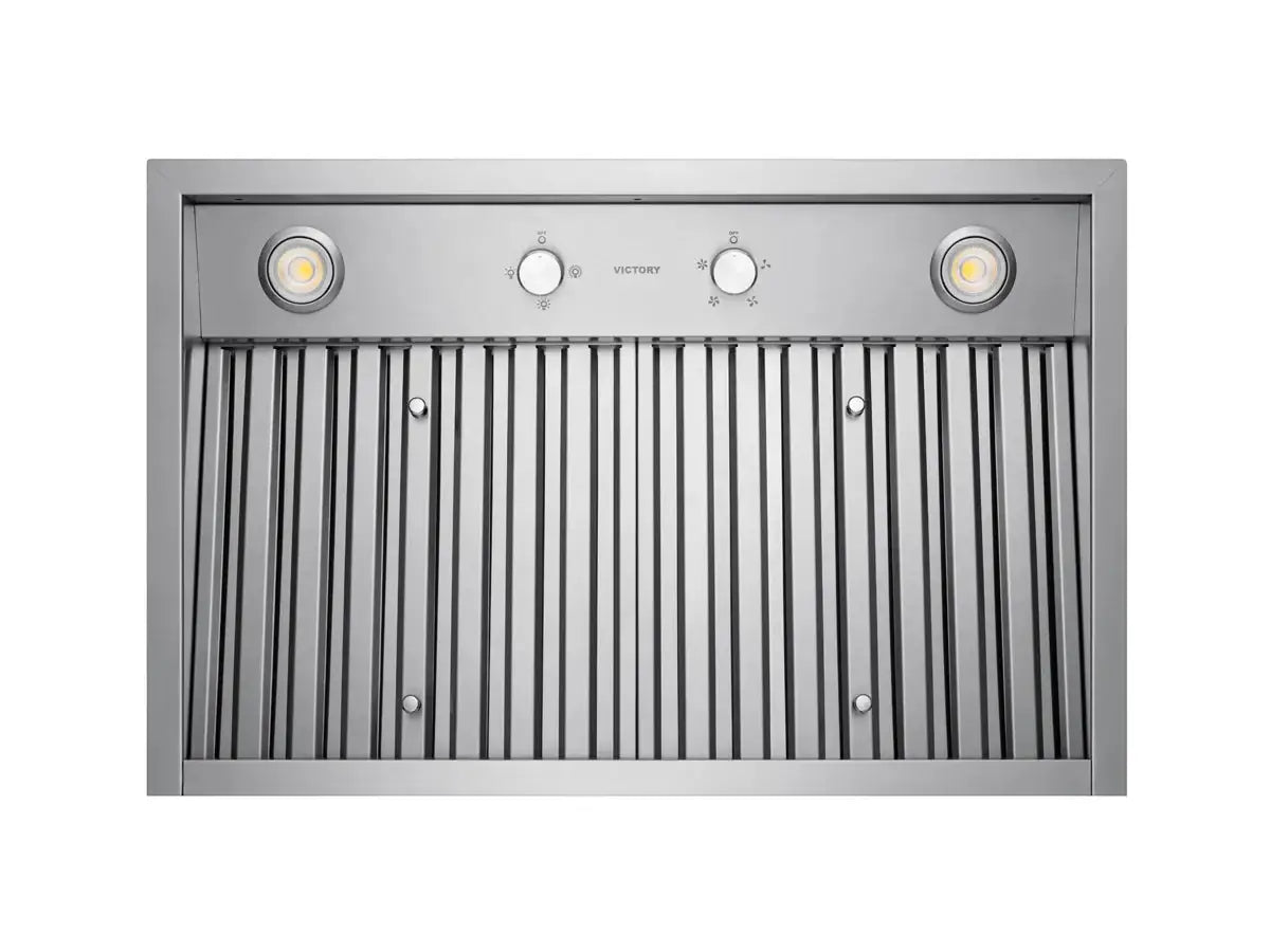 VICTORY Q5 750 CFM Stainless Steel Insert Range Hood - Powerful Kitchen Ventilation for Cooking, Grilling & Baking