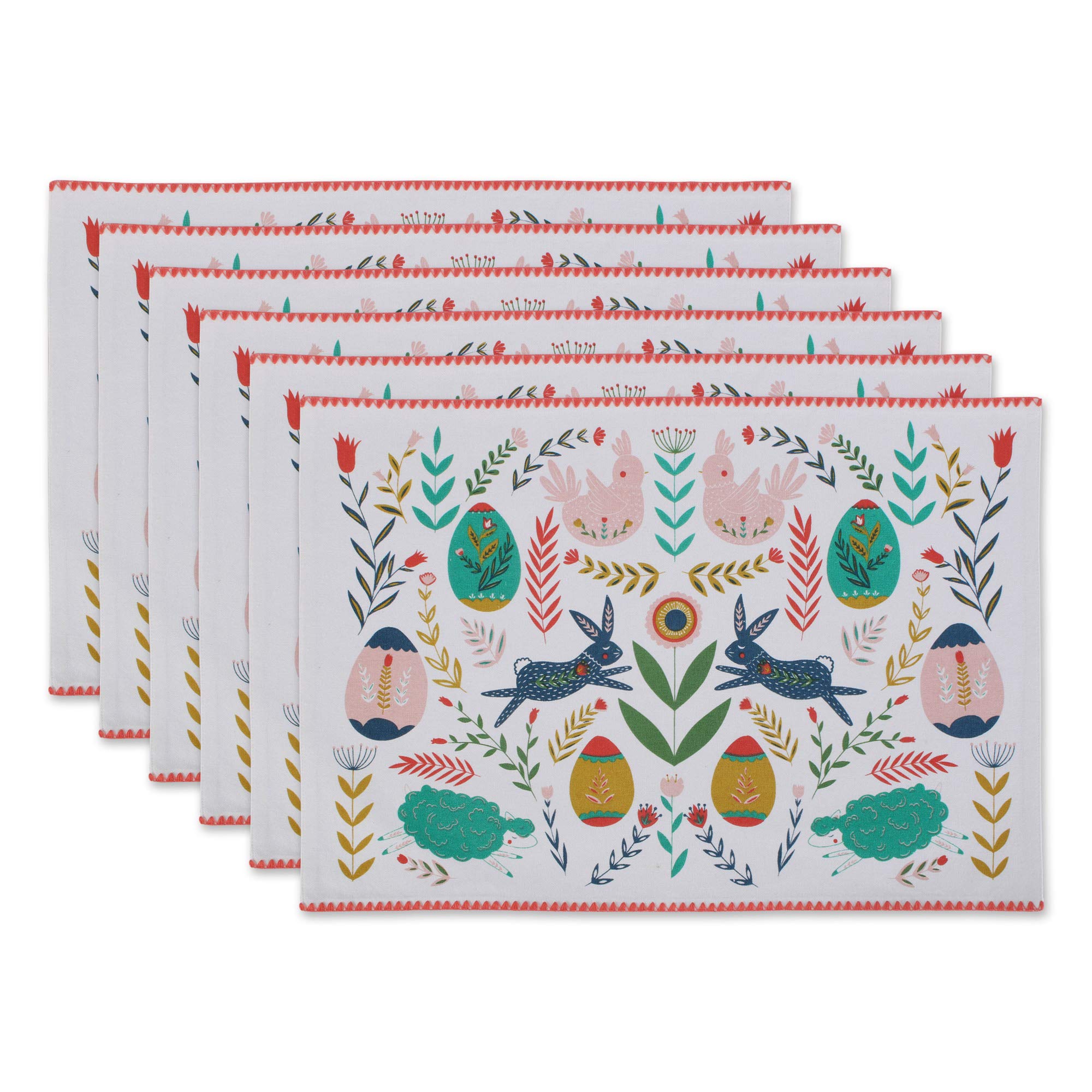 6-Pack Easter Rectangular Placemats 19